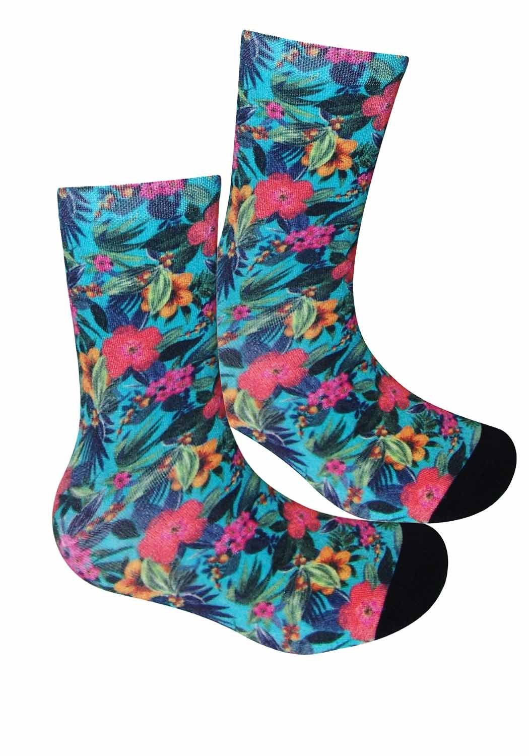 Sympatico Langsocken Flower Life (Packung, 1-Paar, 1 Paar) aus Bambus Viskose