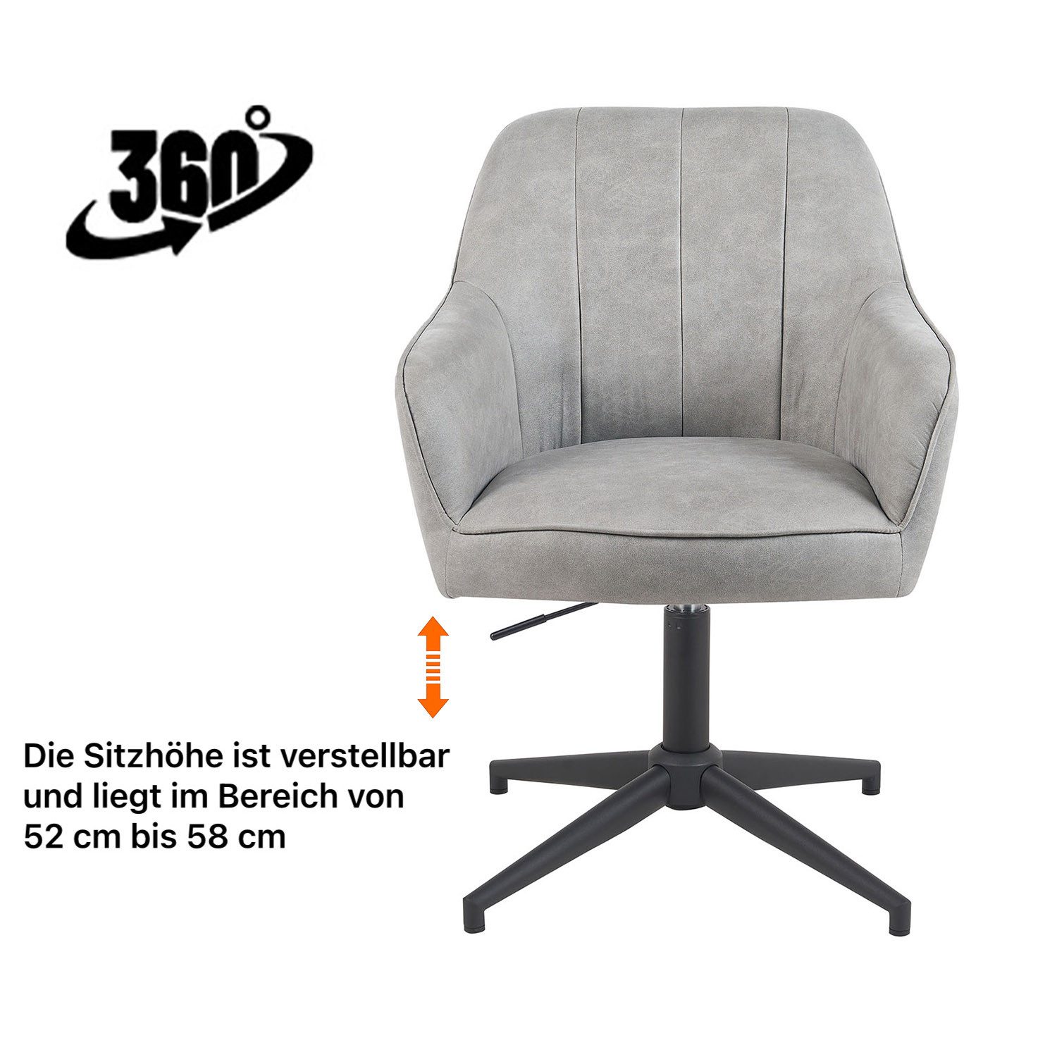 DUBI Möbel Polsterstuhl Mika-Piet 2er-Set, Federkern, günstig online kaufen