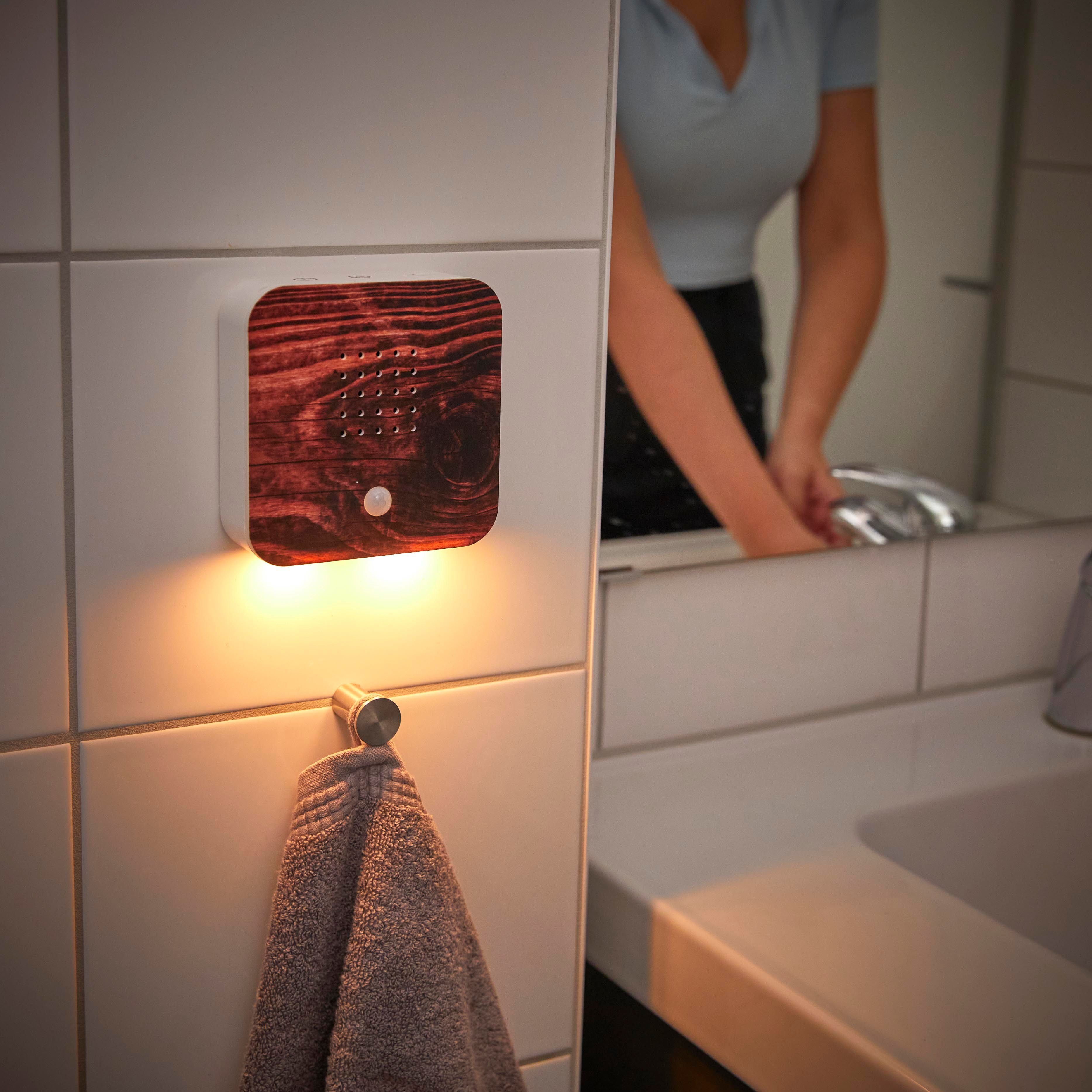 Northpoint LED Dekolicht Naturgeräuschebox Vogelzwitscher Bewegungsmelder Licht Aufladbar