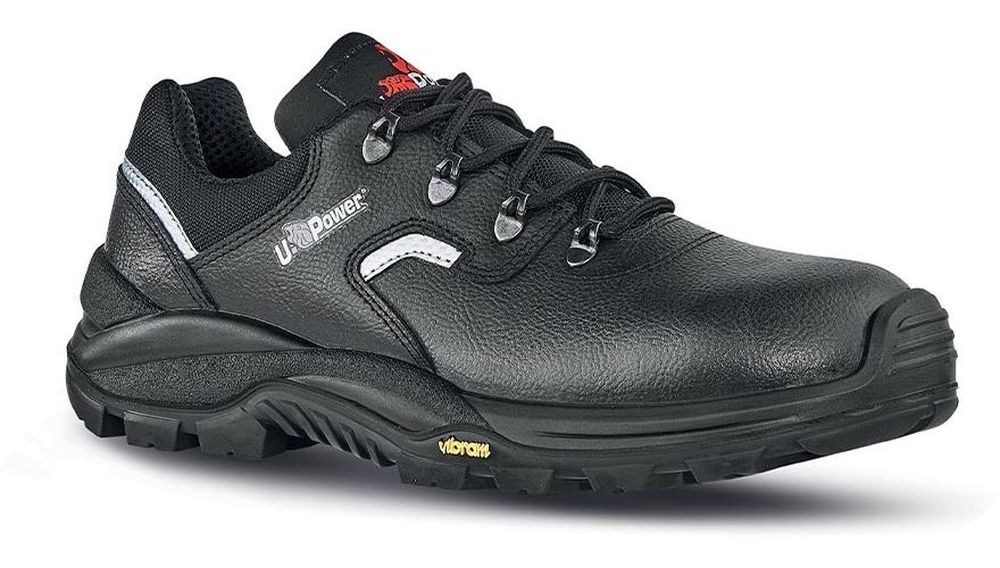 UPOWER Beast S3 SRC Sicherheitsschuhe – Größe 45, Schwarz, Aus Leder
