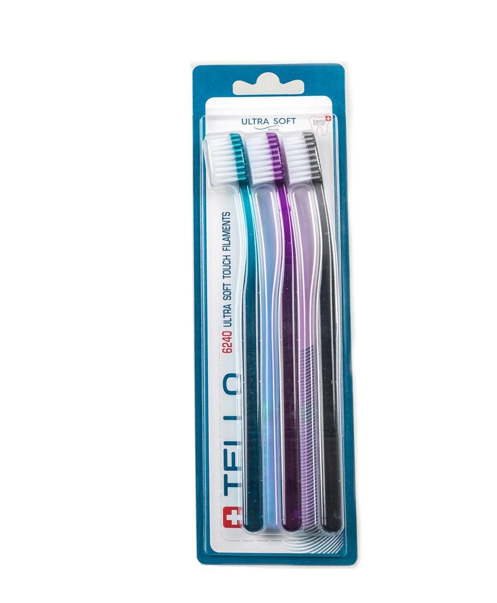 Tello GmbH Zahnbürste TELLO Brush Ultra Soft 6240 TRIO - Zahnbürste - 3er Set