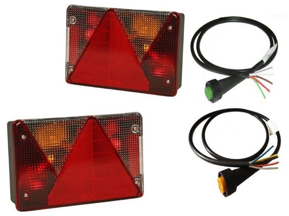 Anhänger Aspöck Multipoint 4 - Leuchten Set - Leuchte R + L + OpenEnd Kabel 3m