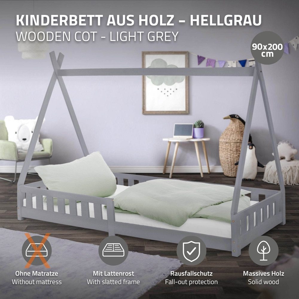 ML-DESIGN Spielbett Hausbett Tipi Zeltbett inkl. günstig online kaufen