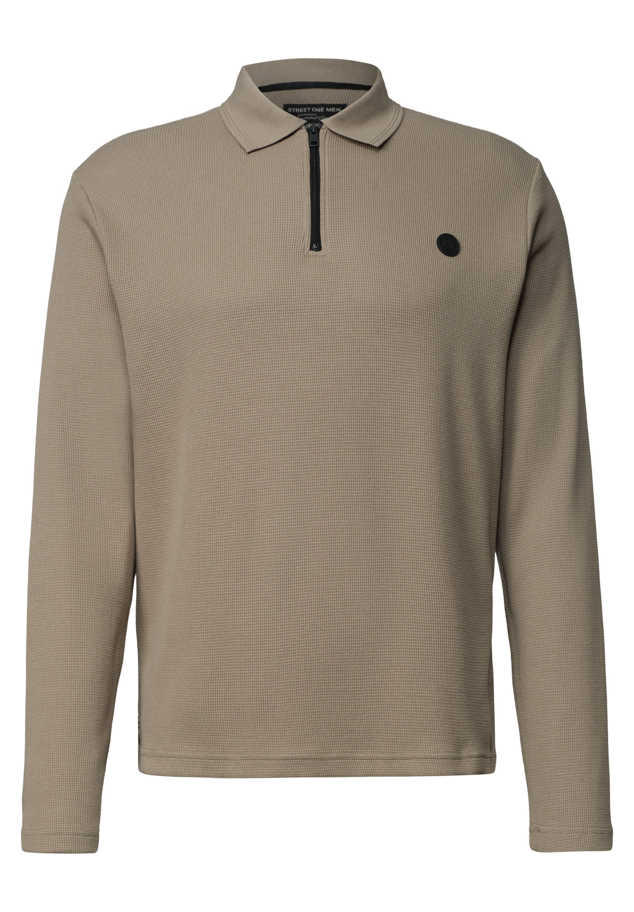 STREET ONE MEN Poloshirt aus Baumwolle mit Stretchante – Bild 4 von 5