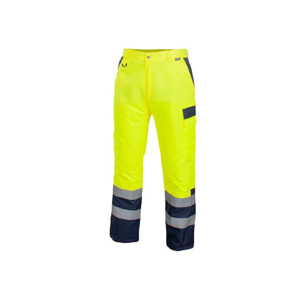 SARA WORKWEAR Arbeitshose gefütterte Warnschutzhose Winter mit 2 reflektierenden Streifen