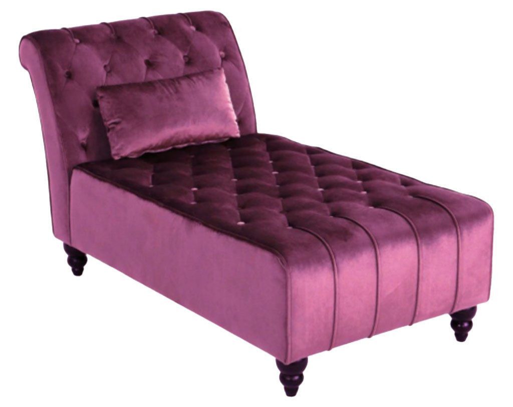 Xlmoebel Chaiselongue Lila Chesterfield Liegesofa im zeitgenössischen Design, Hergestellt in Europa