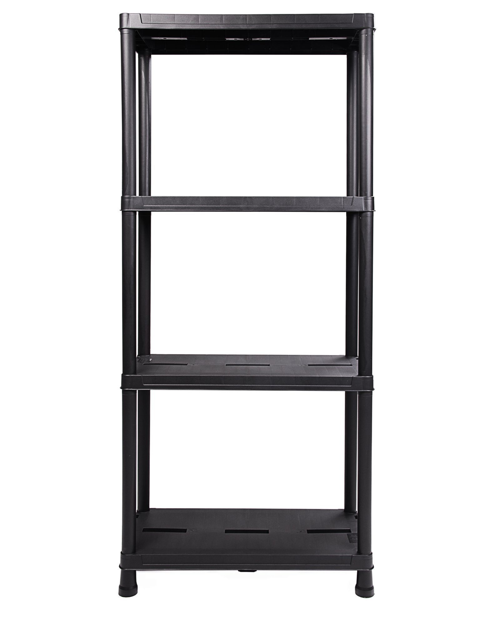 ONDIS24 Steckregal Regal, Lagerregal, 60 x 30 x 131 (H) cm, 12 Zoll, 1-tlg., Kunststoff, anthrazit, bis maximal 125 kg belastbar