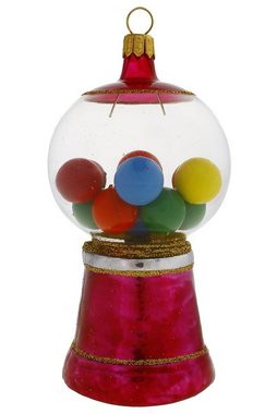 Hamburger Weihnachtskontor Christbaumschmuck Kaugummiautomat pink, Dekohänger - mundgeblasen - handdekoriert