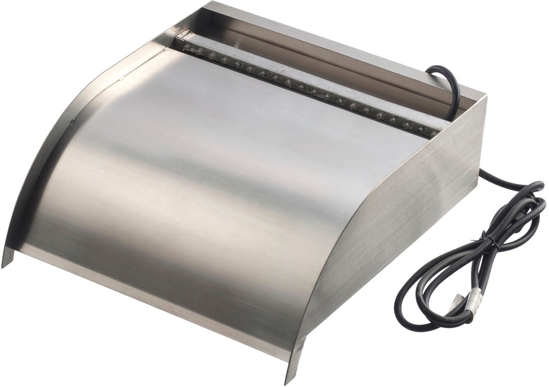 Ubbink Wasserfall Nevada 30 cm - mit LED-Beleuchtung, Edelstahl, mit LED-Leiste