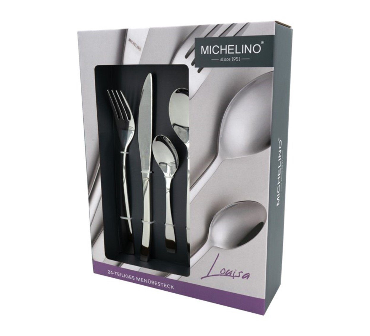 Michelino Besteck-Set Besteckset 24 teilig Serie Louisa für 6 Personen Edelstahl (24-tlg)
