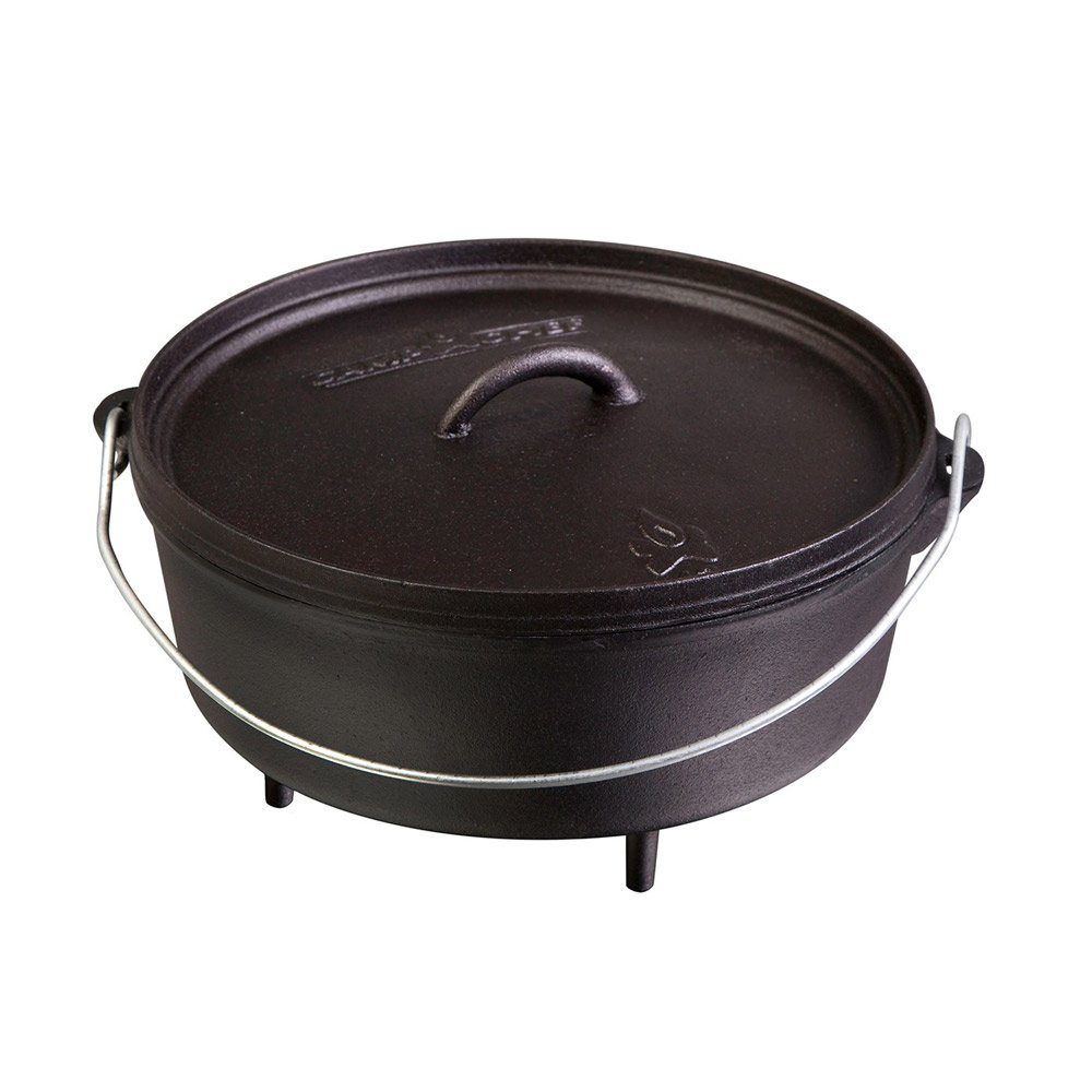 Camp Chef Feuertopf Camp Chef Classic Dutch Oven Topf 25cm Feuertopf Gusseisen - mit Füßen, Gusseisen