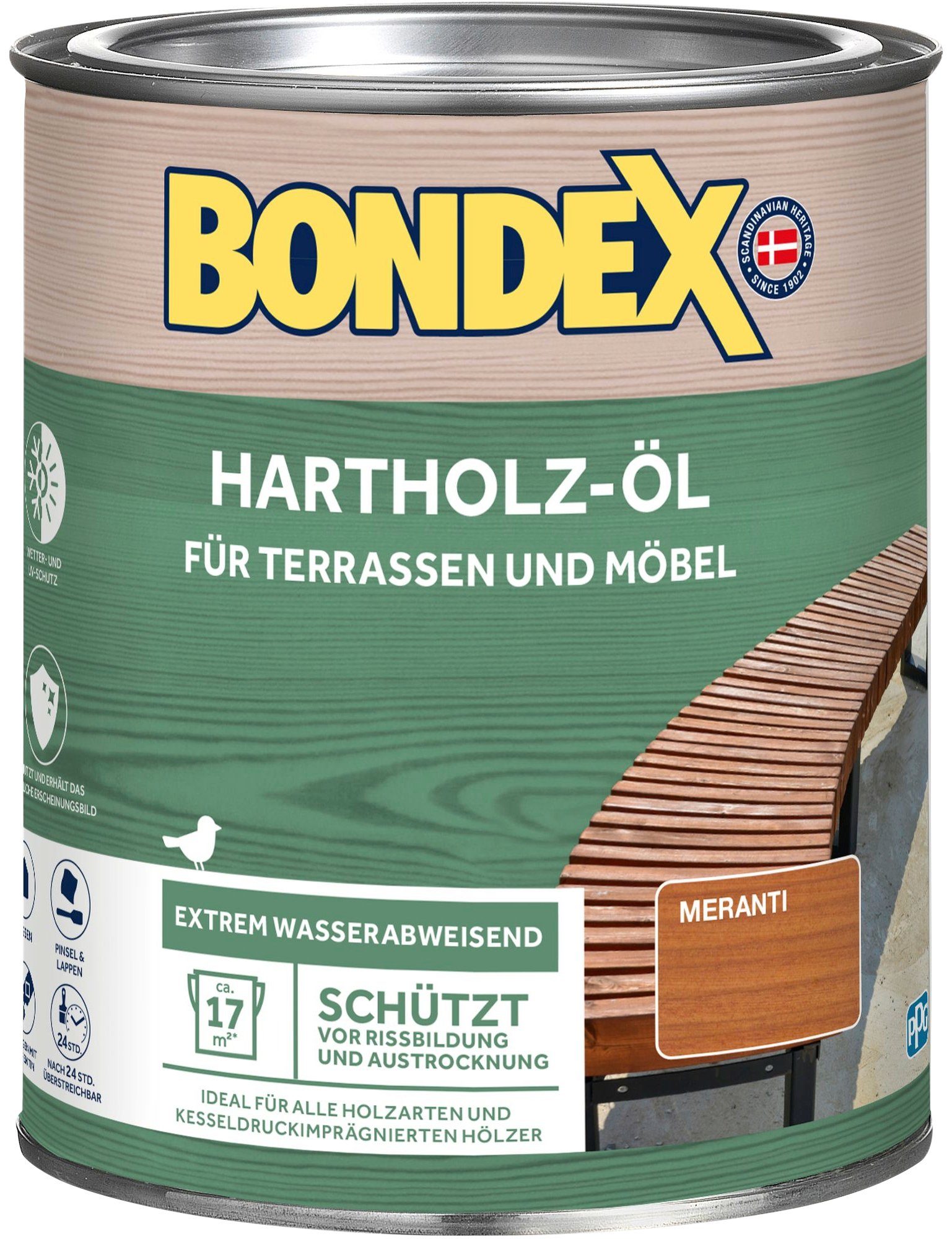 Inhalt Bondex 0,75 Meranti, Holzöl Liter HARTHOLZ-ÖL,