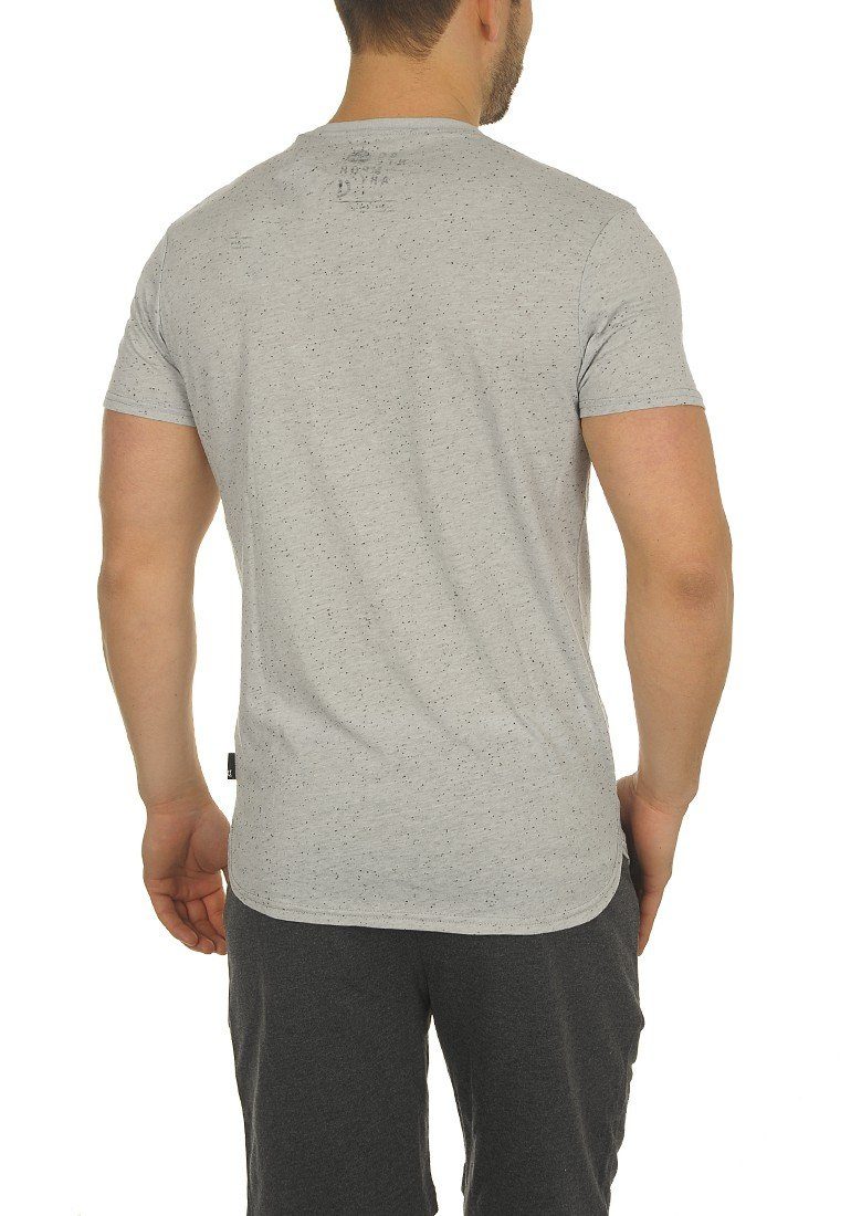 Herren Shirts  Solid V-Shirt SDTedros Kurzarmshirt mit Melierung