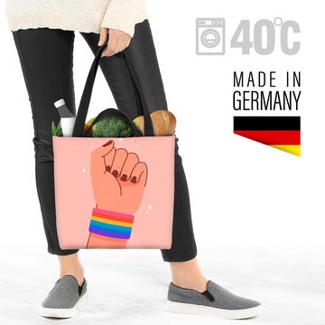 VOID Henkeltasche (1-tlg), Pride Power Armband Streifen gesreift Farben Gay pride flag parade cl