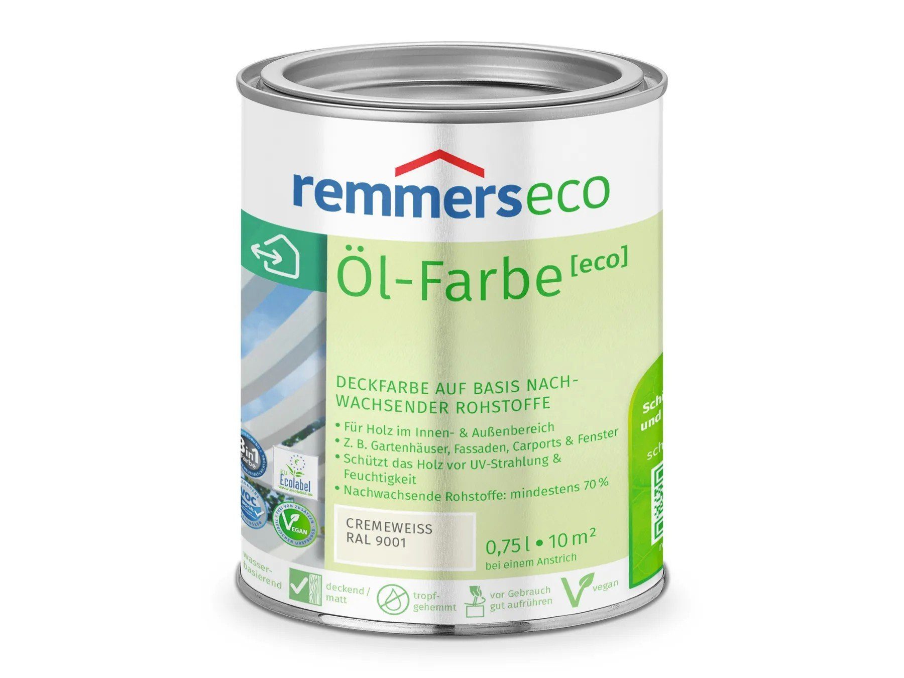 Remmers 9001) cremeweiß Öl-Farbe [eco] Holzöl (RAL