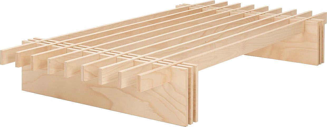 Tojo Bett parallel, einfache Montage ohne Werkzeug, in verschiedenen Breiten