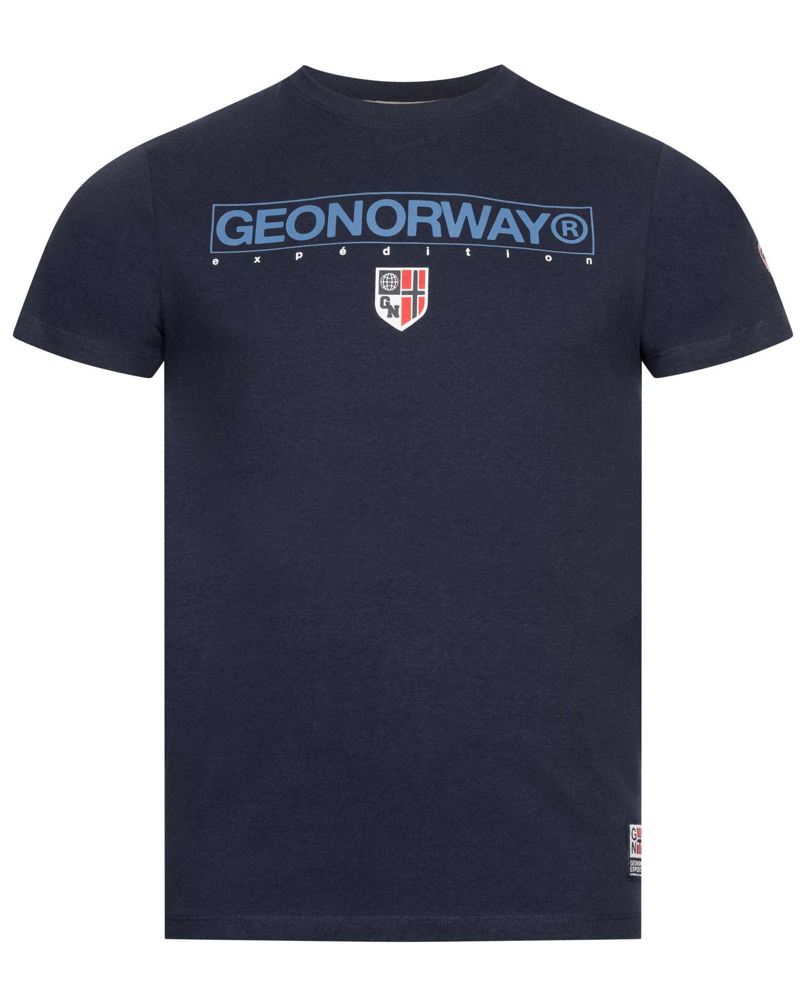 Geographical Norway Kurzarmshirt Geographical Norway T-Shirt Herren Shirt Hemd Sommer Baumwolle Print