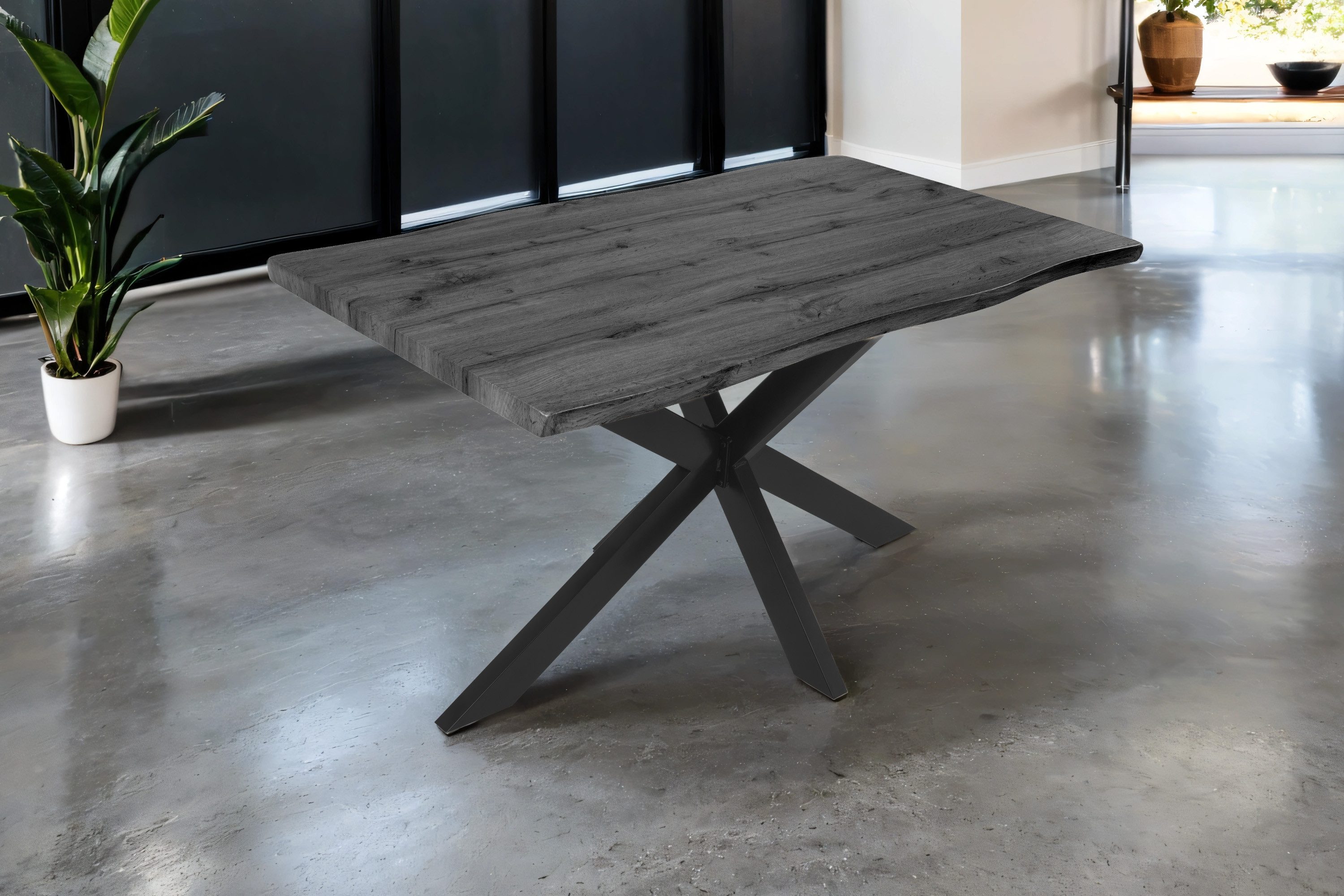 SAM® Esstisch TorbenS, verschiedene Holz-Optiken, Spider-Metallgestell, günstig online kaufen