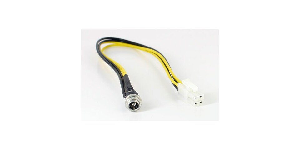 Adapter Kabel 4-pol P4 ATX-Buchse < 4-pol P4 ATX-Stecker