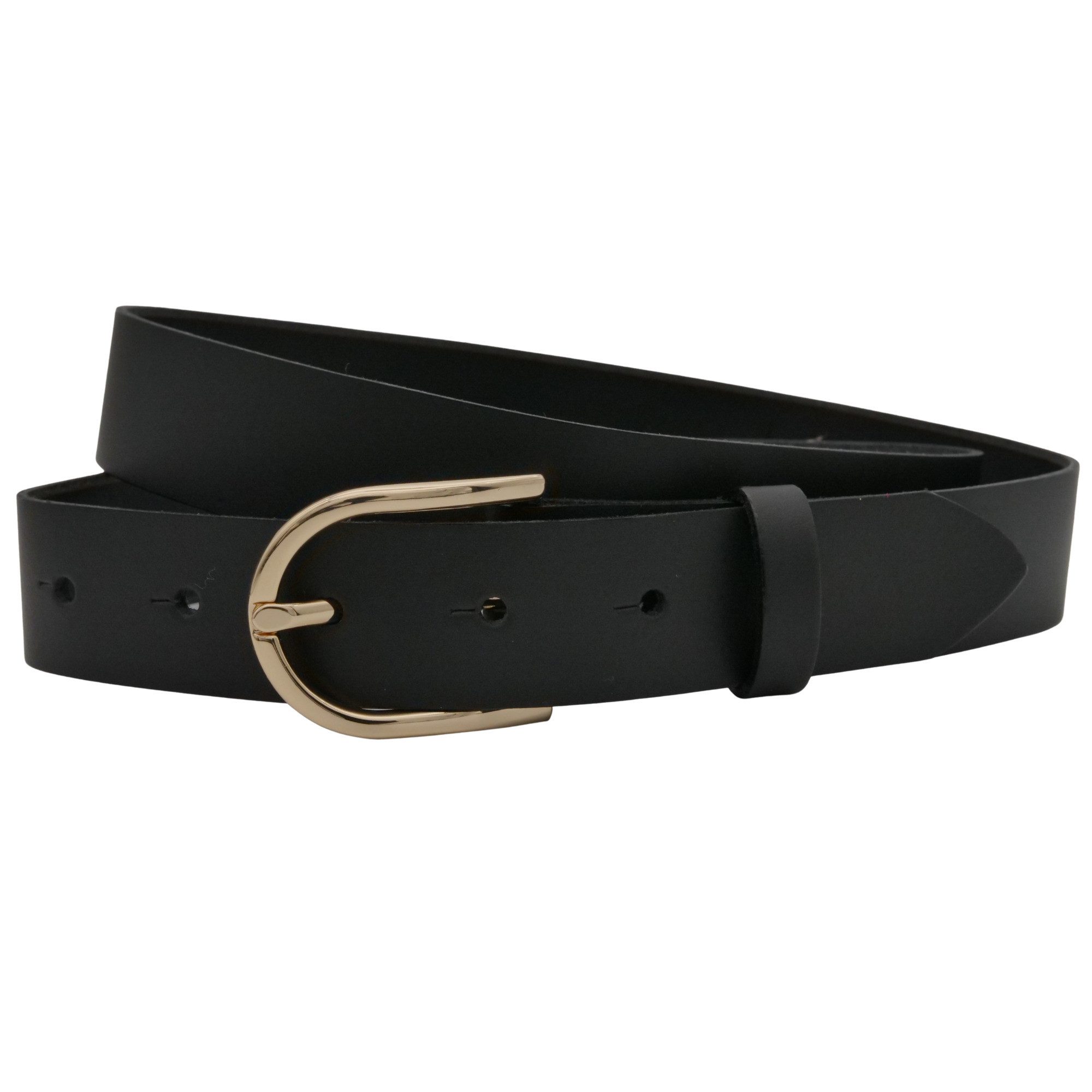 AnnaMatoni Ledergürtel AnnaMatoni Damen Ledergürtel Basic Gürtel 3cm breit echt Leder