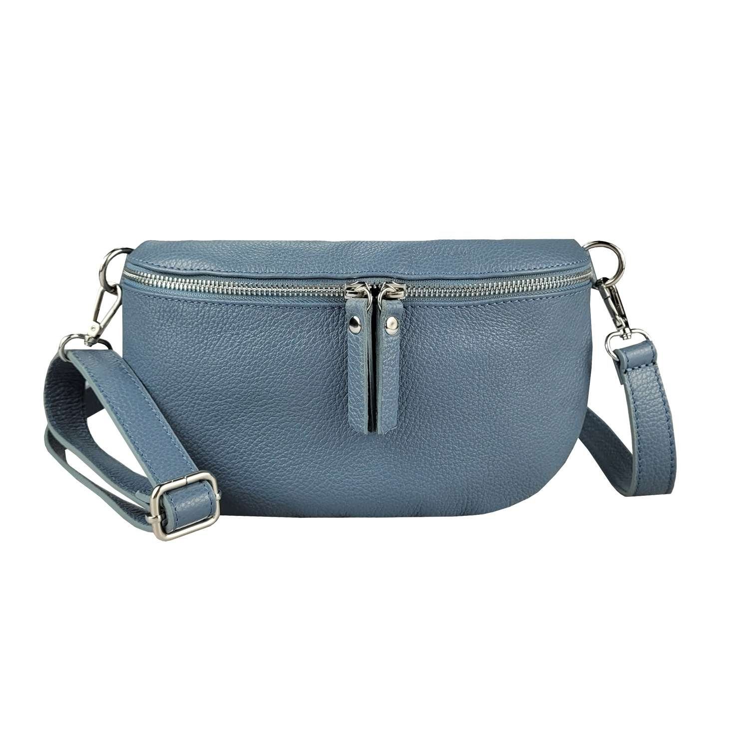 ITALYSHOP24 Bauchtasche »Damen Leder Gürteltasche Hüfttasche CrossBody  Bag«, als Schultertasche, CrossOver, Umhängetasche tragbar