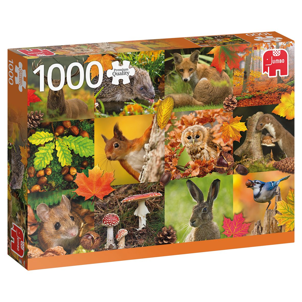 Puzzle Tiere im Herbst 1000 Teile Puzzle