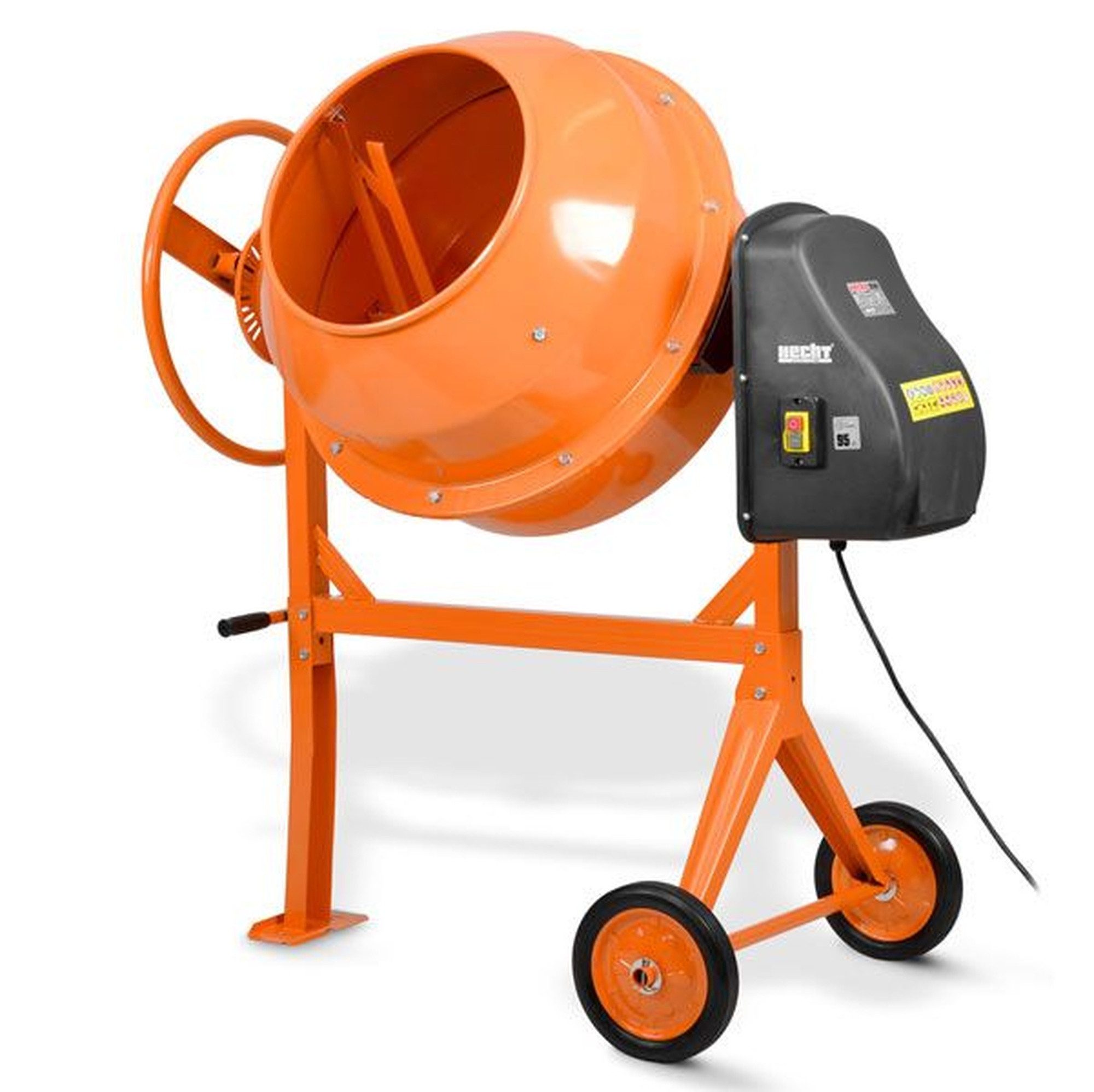 Hecht Бетономешалки mit Fahrgestell Gusseisen 26 U/min 230v, 140 Liter, 650 Watt