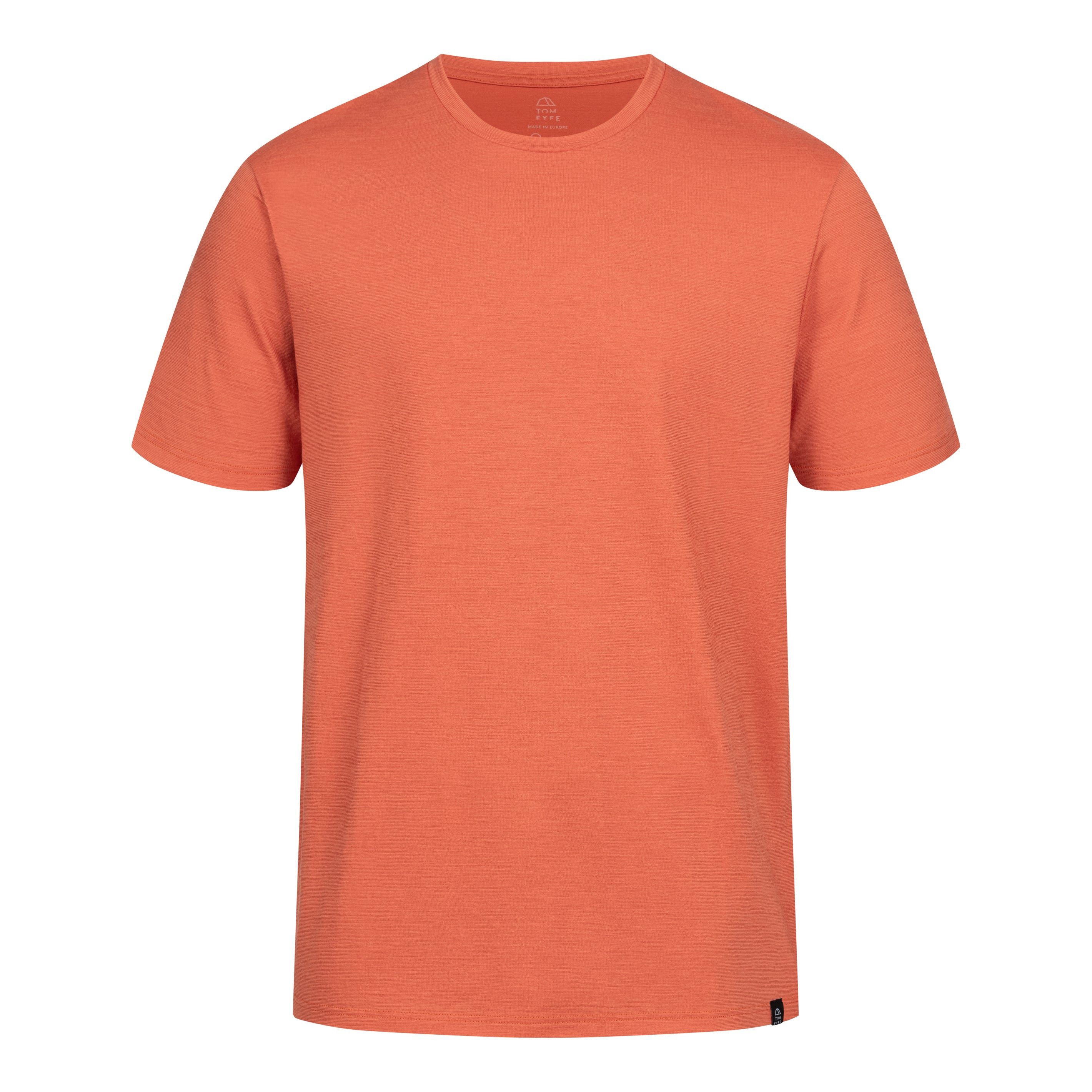 Tom Fyfe T-Shirt TOM FYFE Merino T-Shirt Regular Fit Terracotta / XS