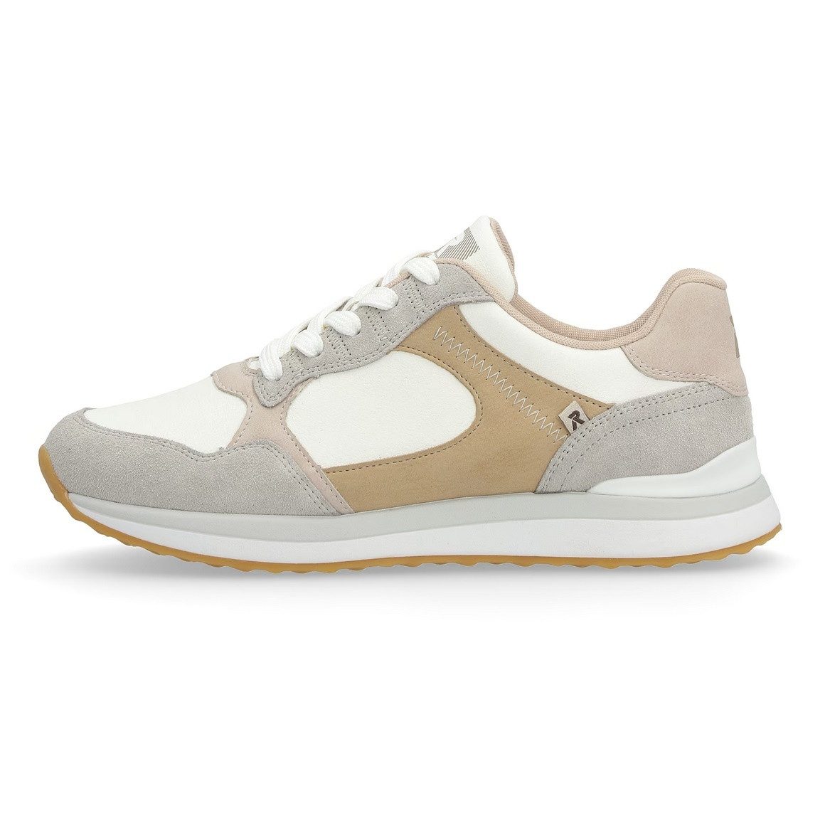 Rieker 42508-81 (Glattleder) weiss/beige Damen Sneaker günstig online kaufen