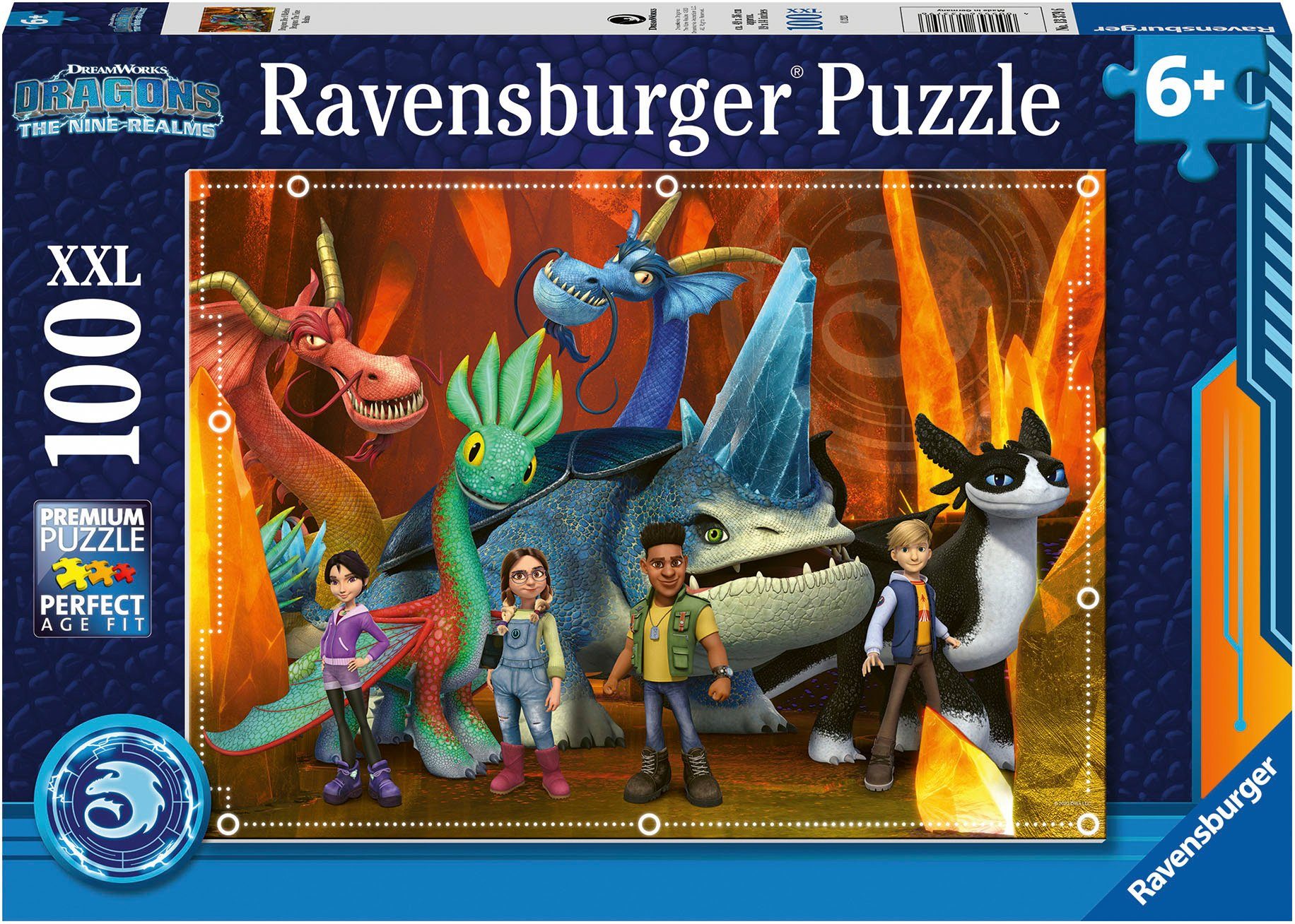 Ravensburger Puzzle Wald FSC® 100 9 Dragons: Welten, in - Puzzleteile, weltweit - Germany; Made Die schützt