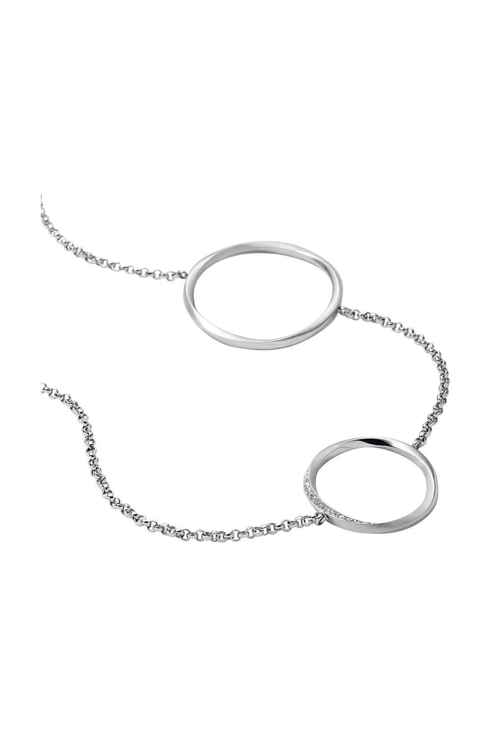 DKNY Collier Damen, aus Edelstahl, Erbsk...