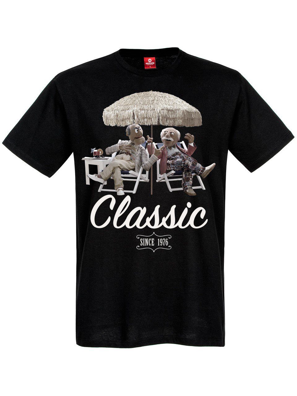 Close Up T-Shirt Muppets TShirt Grandmasters Statler & Waldorf Classic M