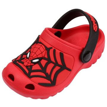 Sarcia.eu SpiderMan rote Badelatschen/Crocs für Kinder Badeschuh