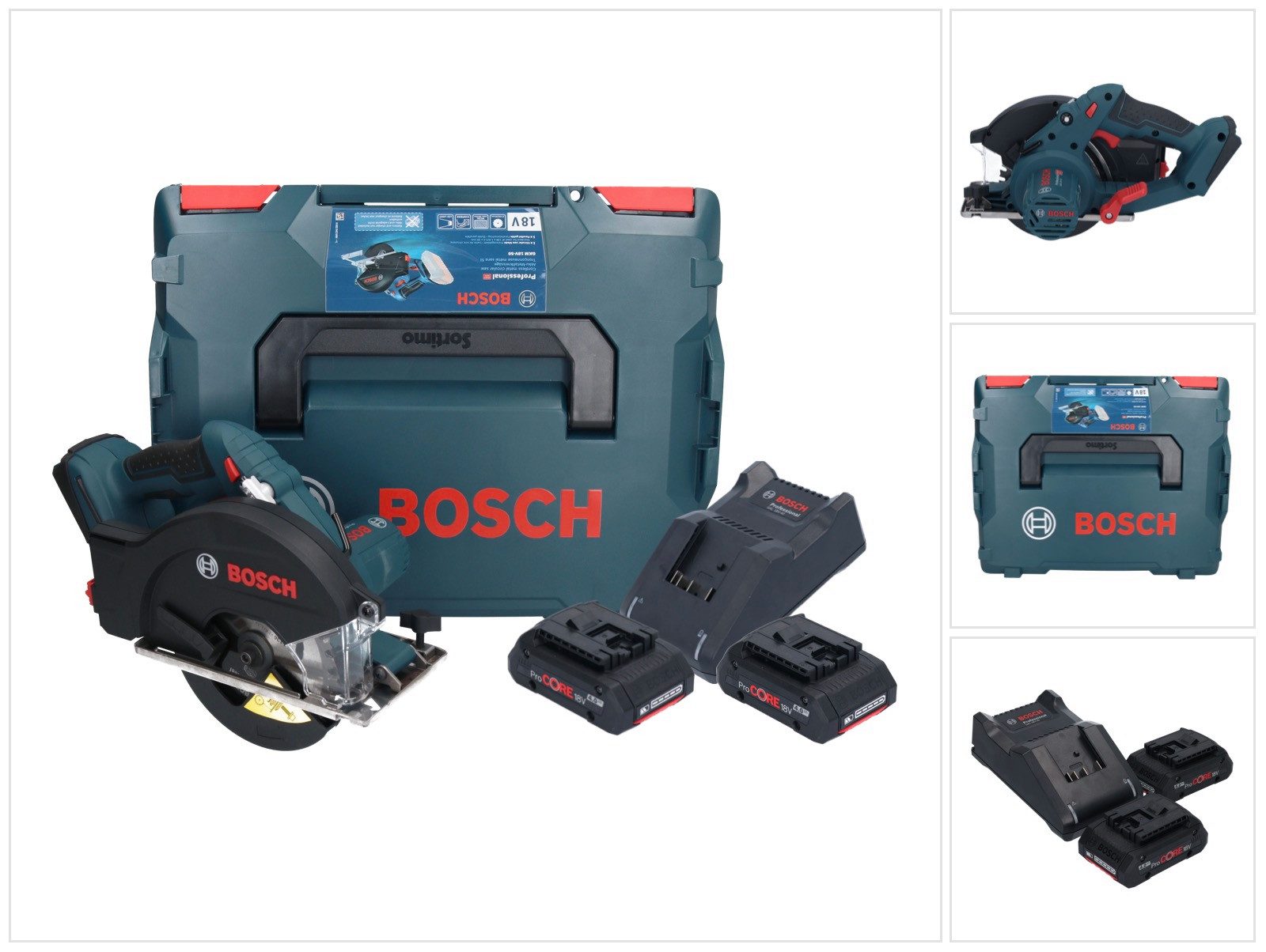 Bosch Professional Akku-Handkreissäge GKM 18V-50 Professional Akku Metall Handkreissäge 18 V 136 mm