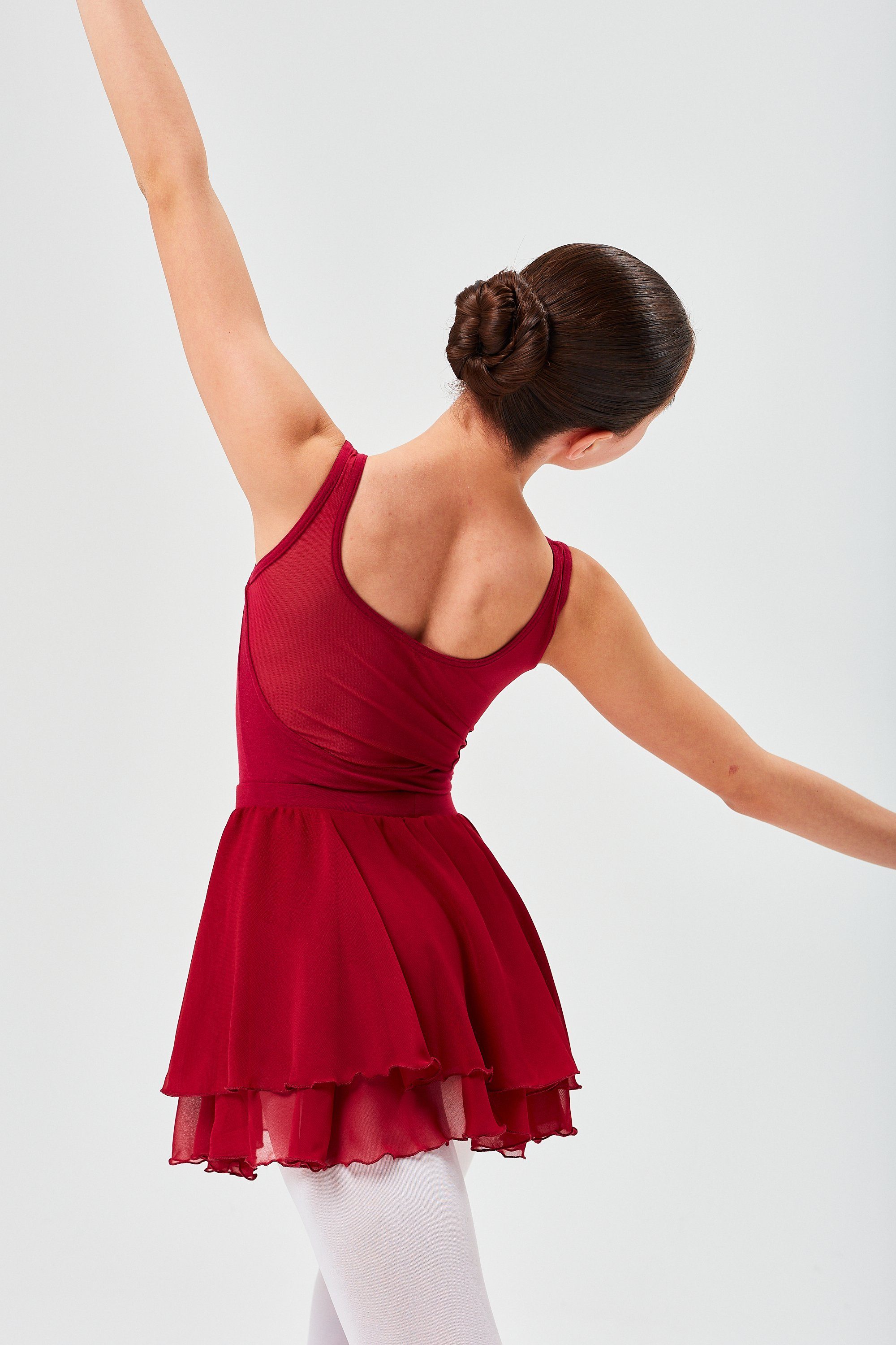 tanzmuster Schlupfrock Ballettrock Elli aus Chiffon zum Reinschlüpfen fürs Kinder Ballett
