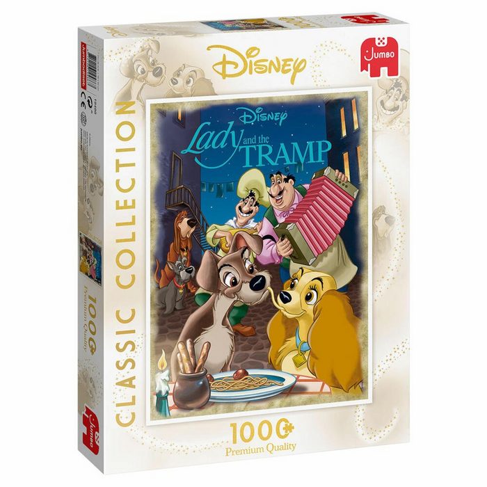 Jumbo Spiele Puzzle Disney Classic Collection Susi & Strolch 1000 Puzzleteile