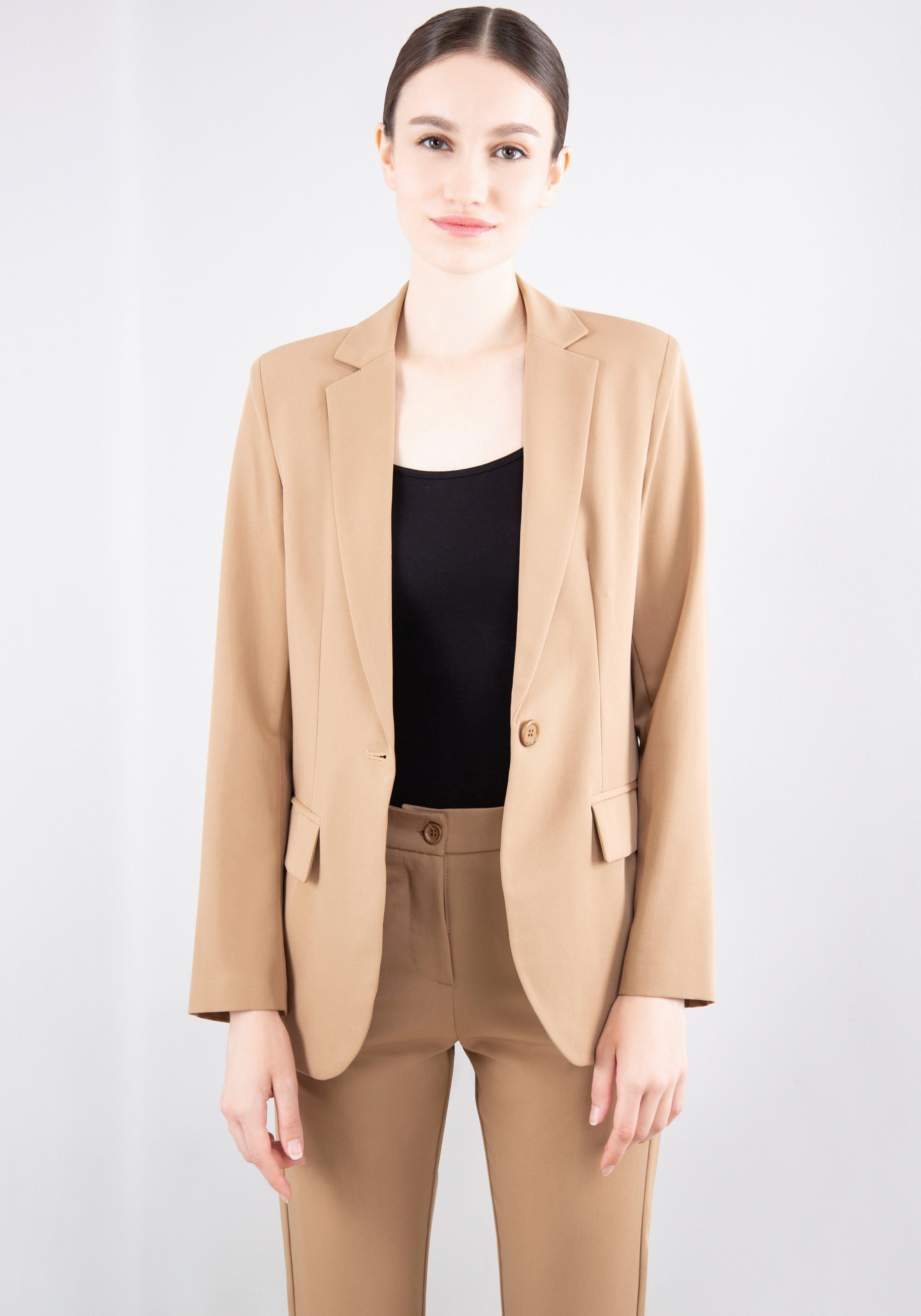 IMPERIAL Blusenblazer Boyfriend-Blazer camello