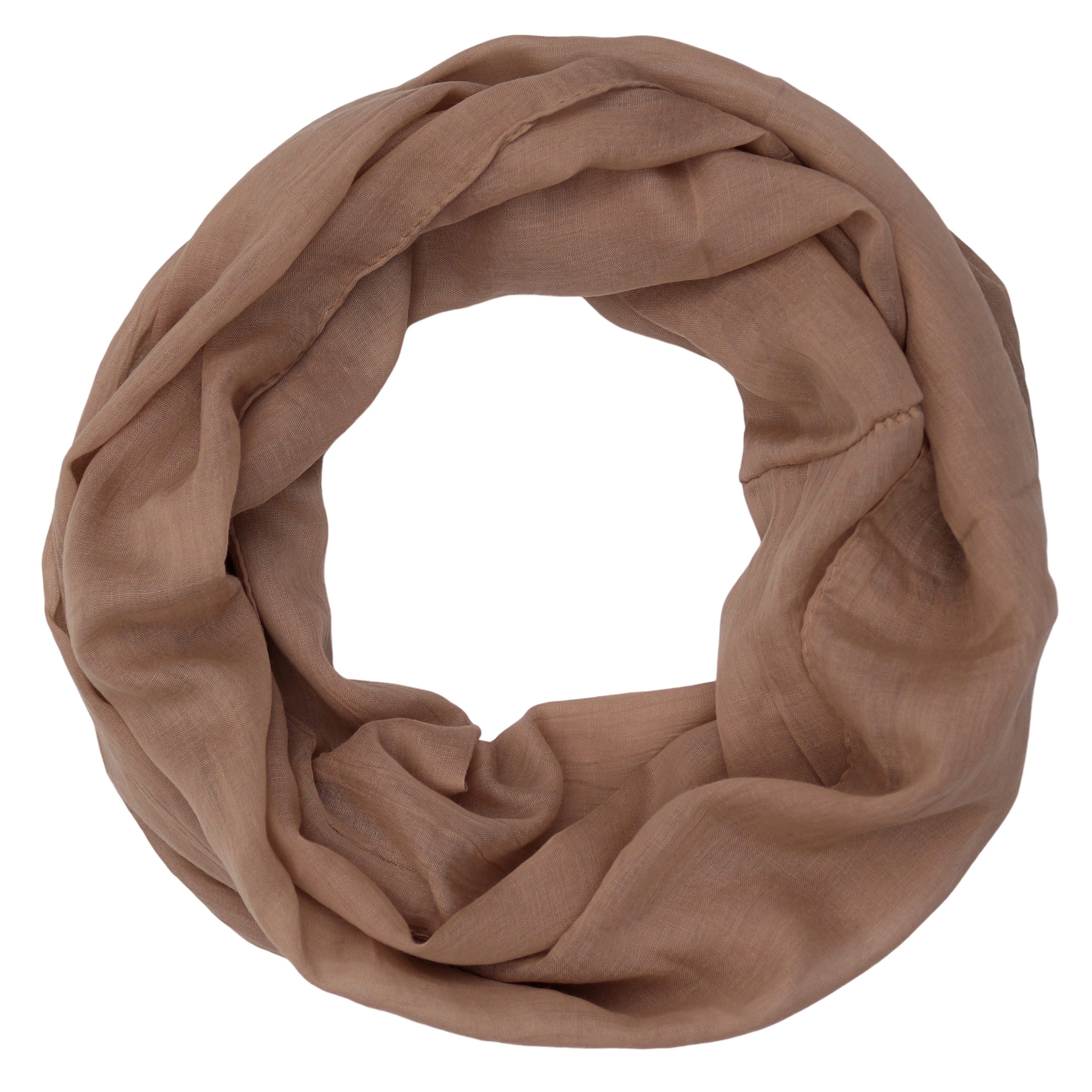 MIRROSI Loop Damen Schal mit Blümchen-Muster Weich, (zweimal um den Hals wickelbar, ca.45x75cm), Damen Halstuch ideal für Frühling, Sommer oder Herbst