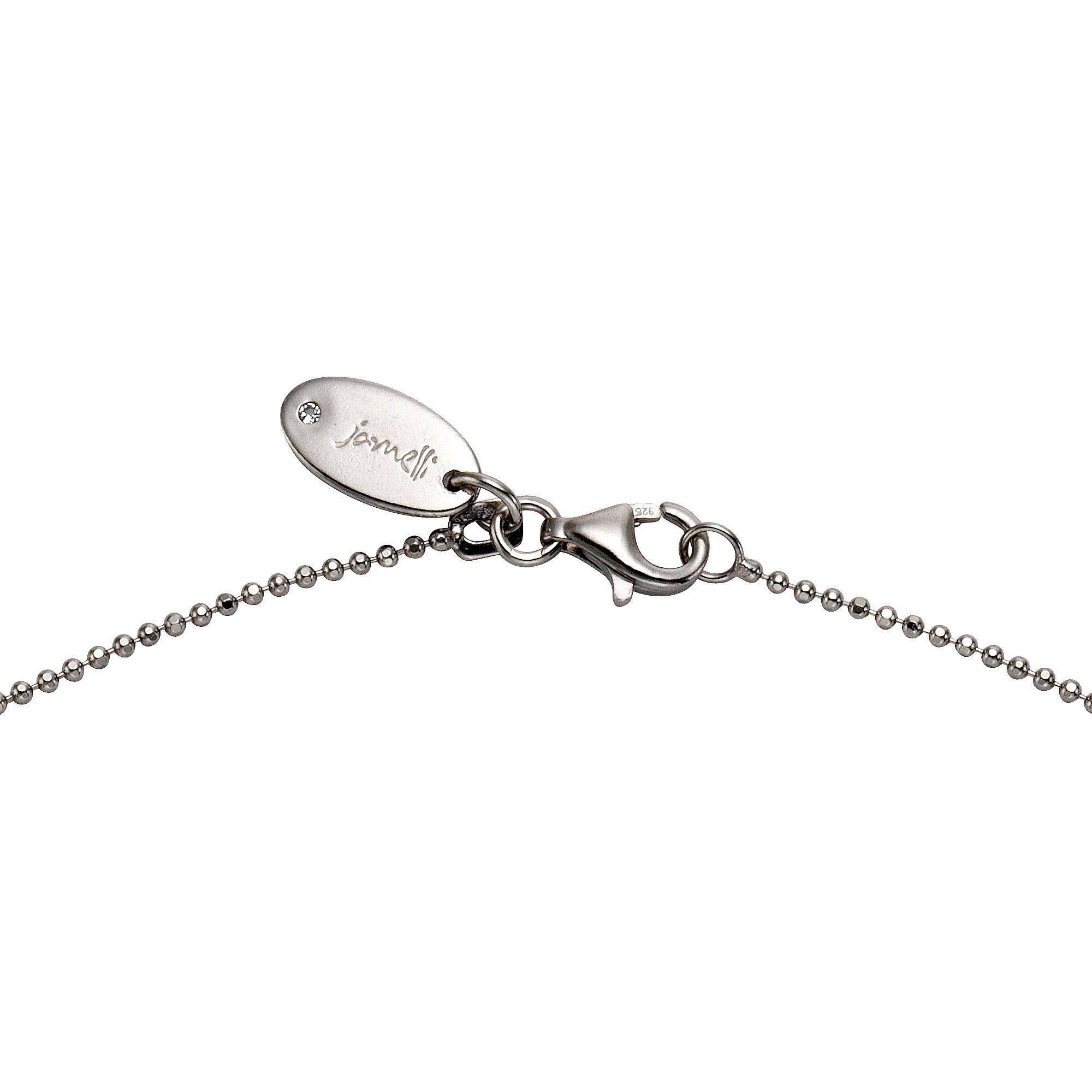 Jamelli Kette mit Anhänger 925 Silber Rosenquarz