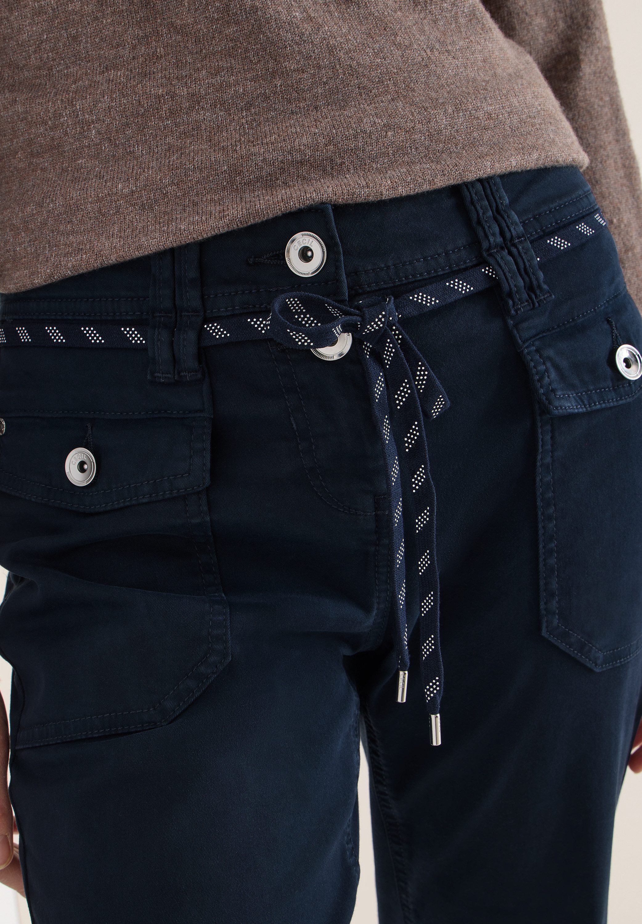 CECIL Cargohose aus Baumwolle mit Stretchanteil
