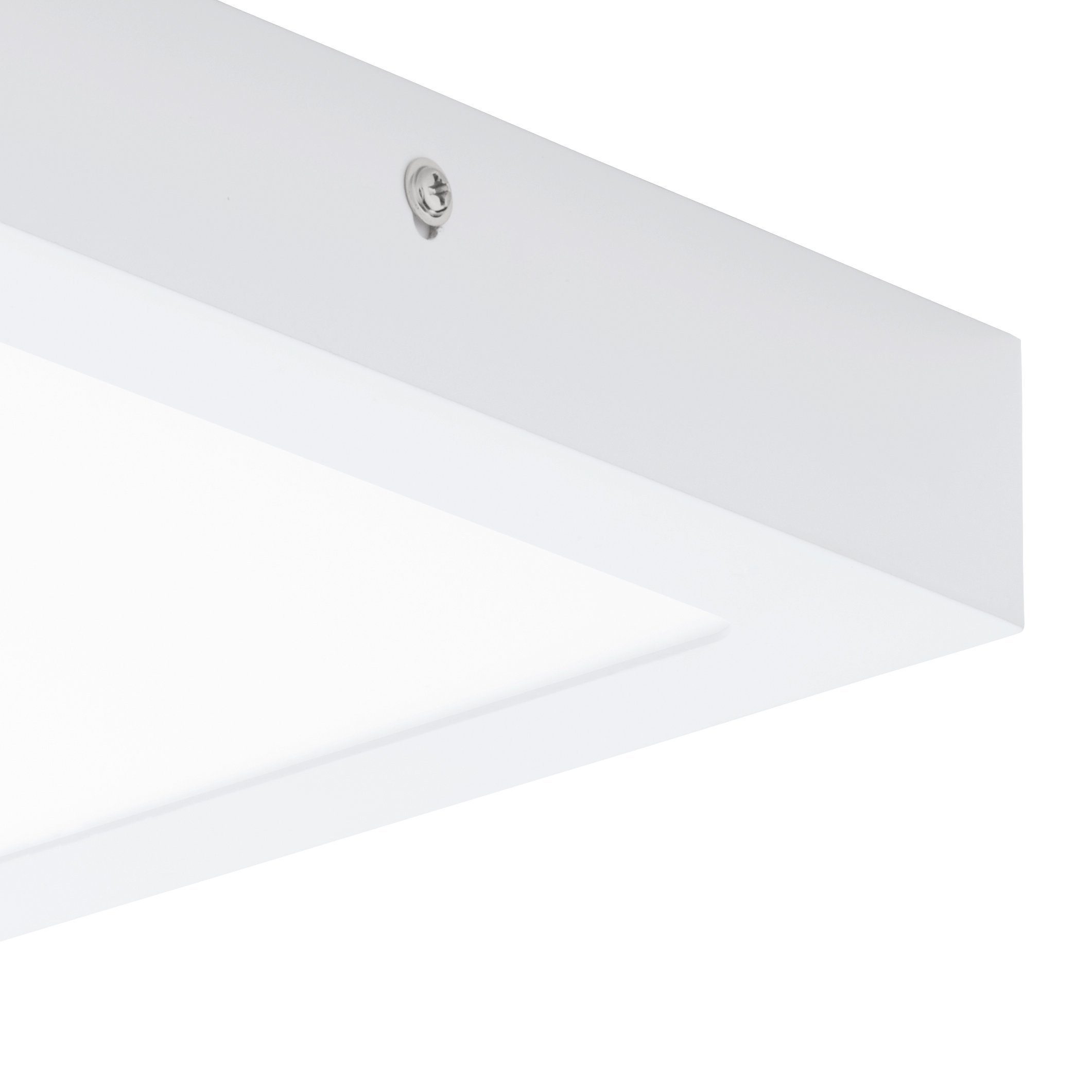 EGLO Aufbauleuchte Fueva inklusive, Lampe Deckenlampe Deckenleuchte, 22.5 cm, Leuchtmittel warmweiß, 1, weiß