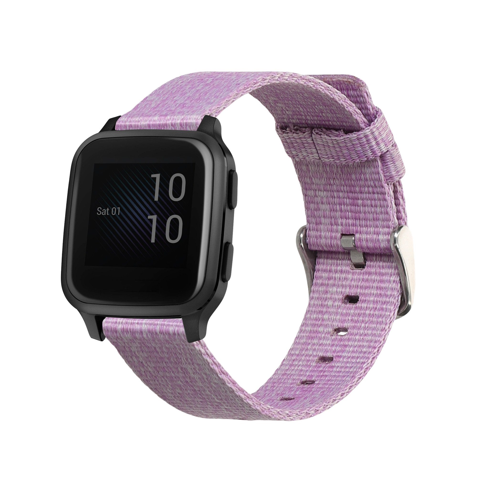 kwmobile Ersatz Armband für Garmin Venu Sq Music / Venu Sq 20mm Smartwatch, 1-tlg., Armband - Band für Fitness Tracker in Lavendel