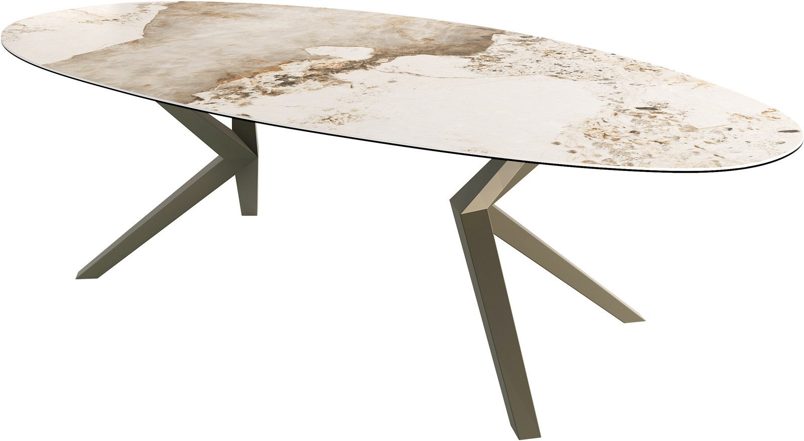 DELIFE Esstisch Edge, Oval Keramik Minas günstig online kaufen