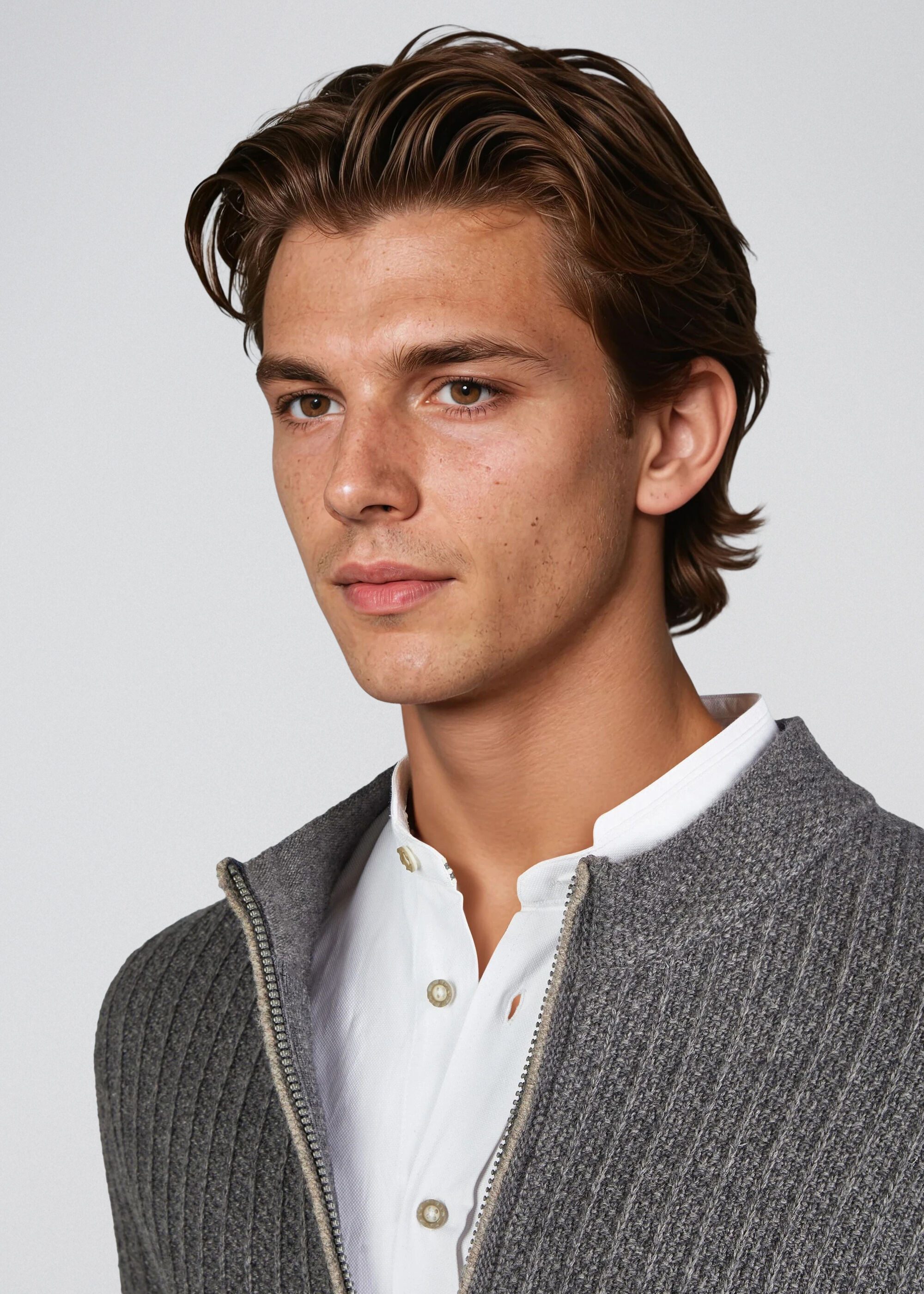 Spieth & Wensky Trachtenstrickjacke Hagen (1-tlg) in Melierte Optik – Bild 5 von 5