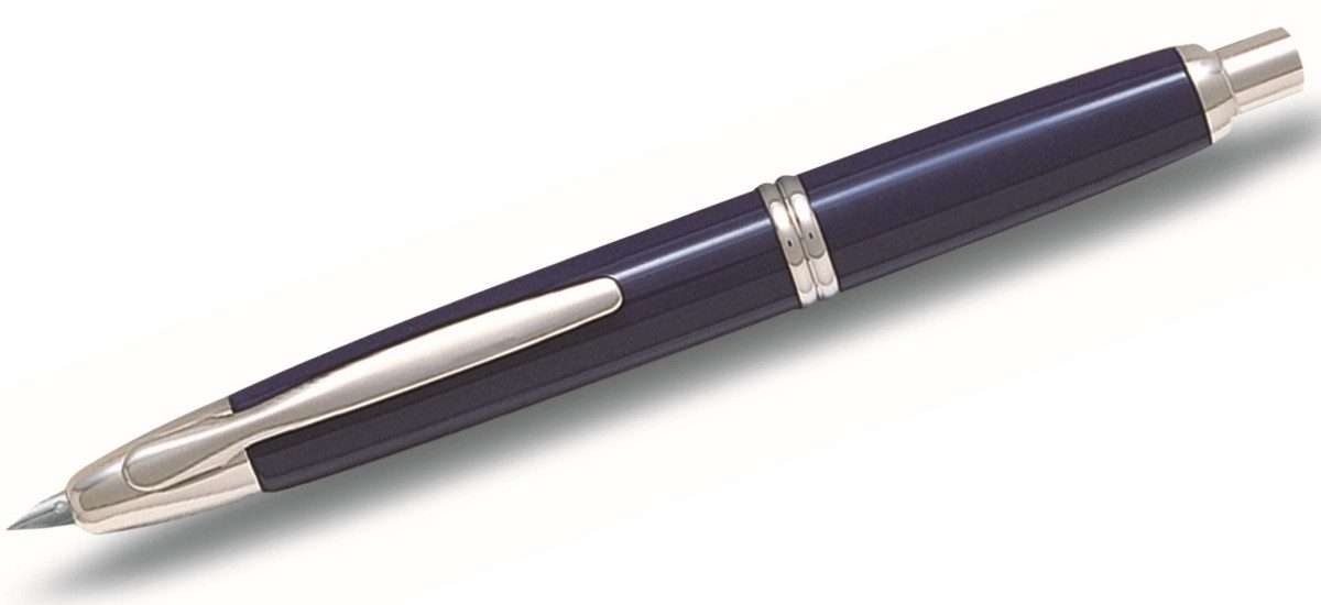 Pilot Pen Füllfederhalter Füllfederhalter Capless Rhodium B blau