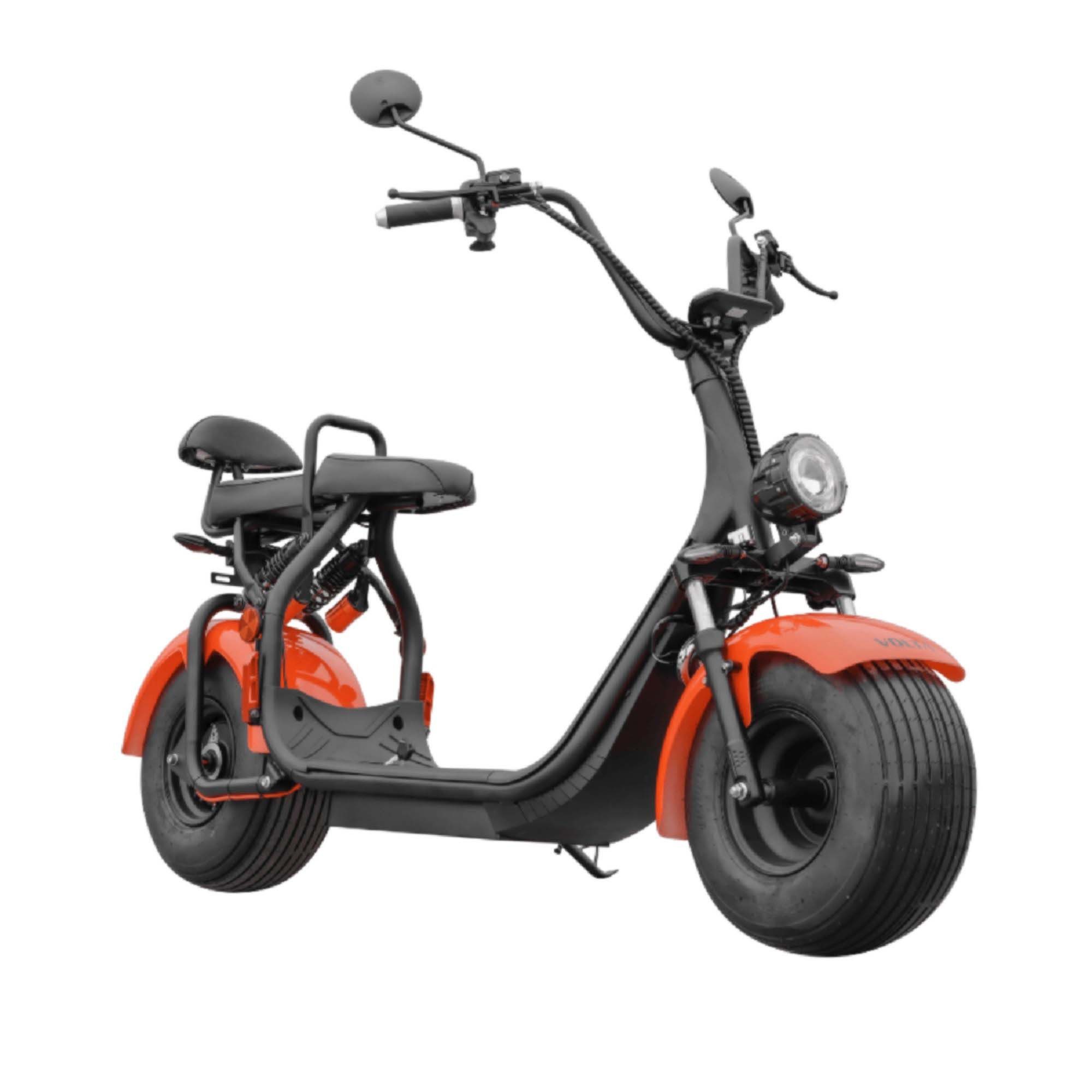Volta E-Motorroller Volta SE-03 ElektroRoller Chopper 2-Sitzer E-Roller Straßenzulassung, 1500 W, 45 km/h, Lithium-Eisenphosphat-Akku LiFePO4 59km Reichweite COC