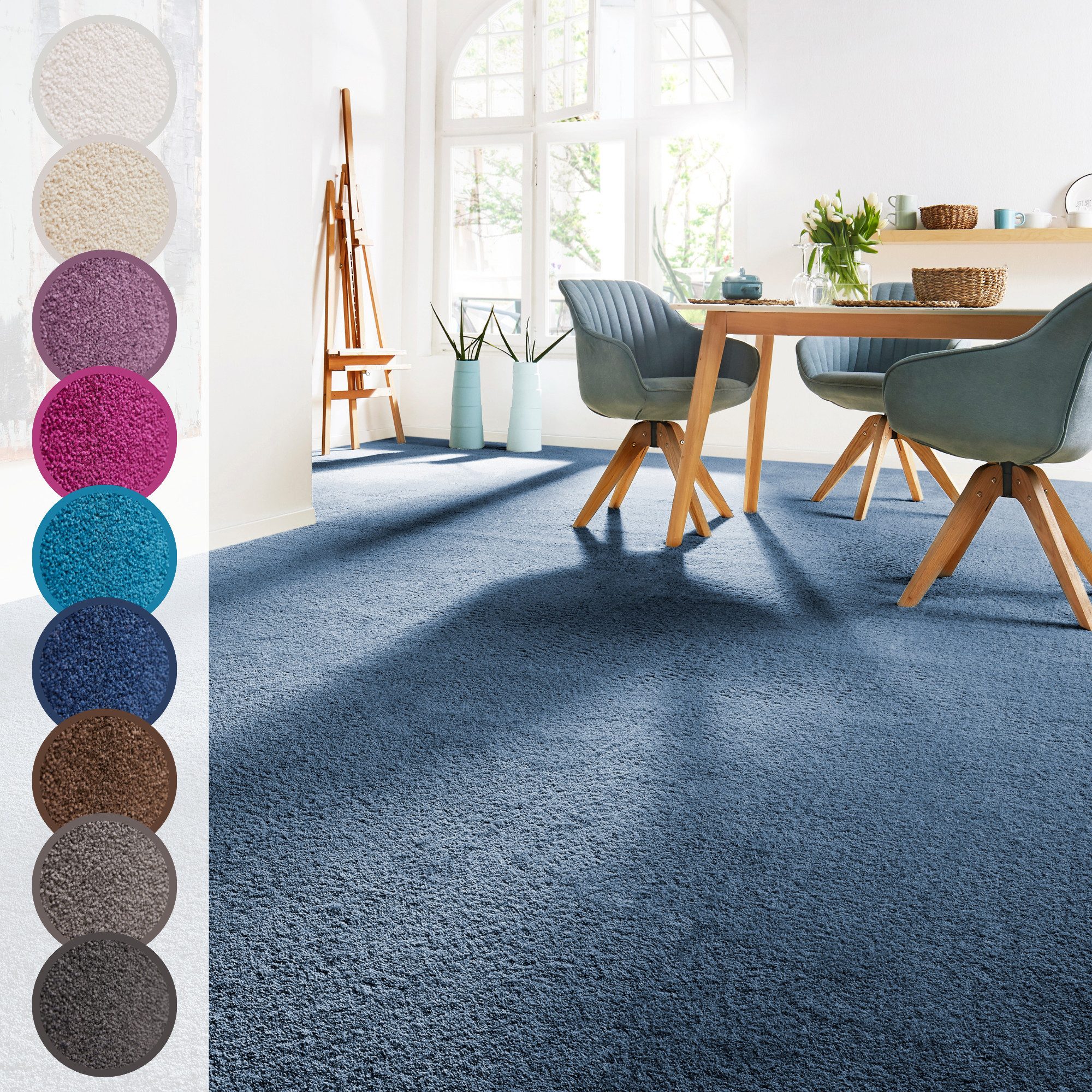Andiamo Teppichboden Sophie, Frisee-Velours, Made in günstig online kaufen