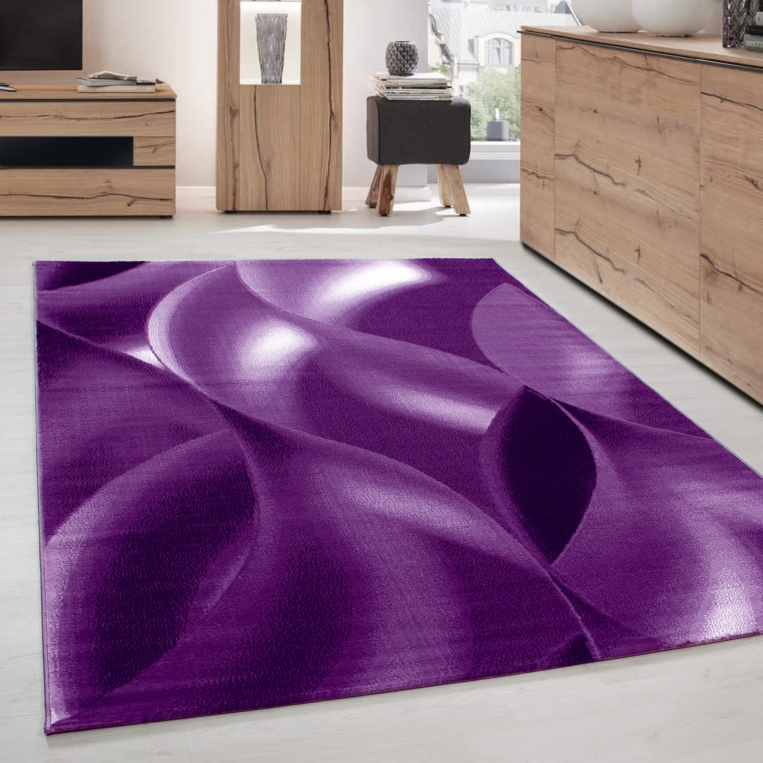 Carpettex Designteppich Abstrakt Wellen Design, Läufer, Höhe: 6 mm, Kurzflo günstig online kaufen