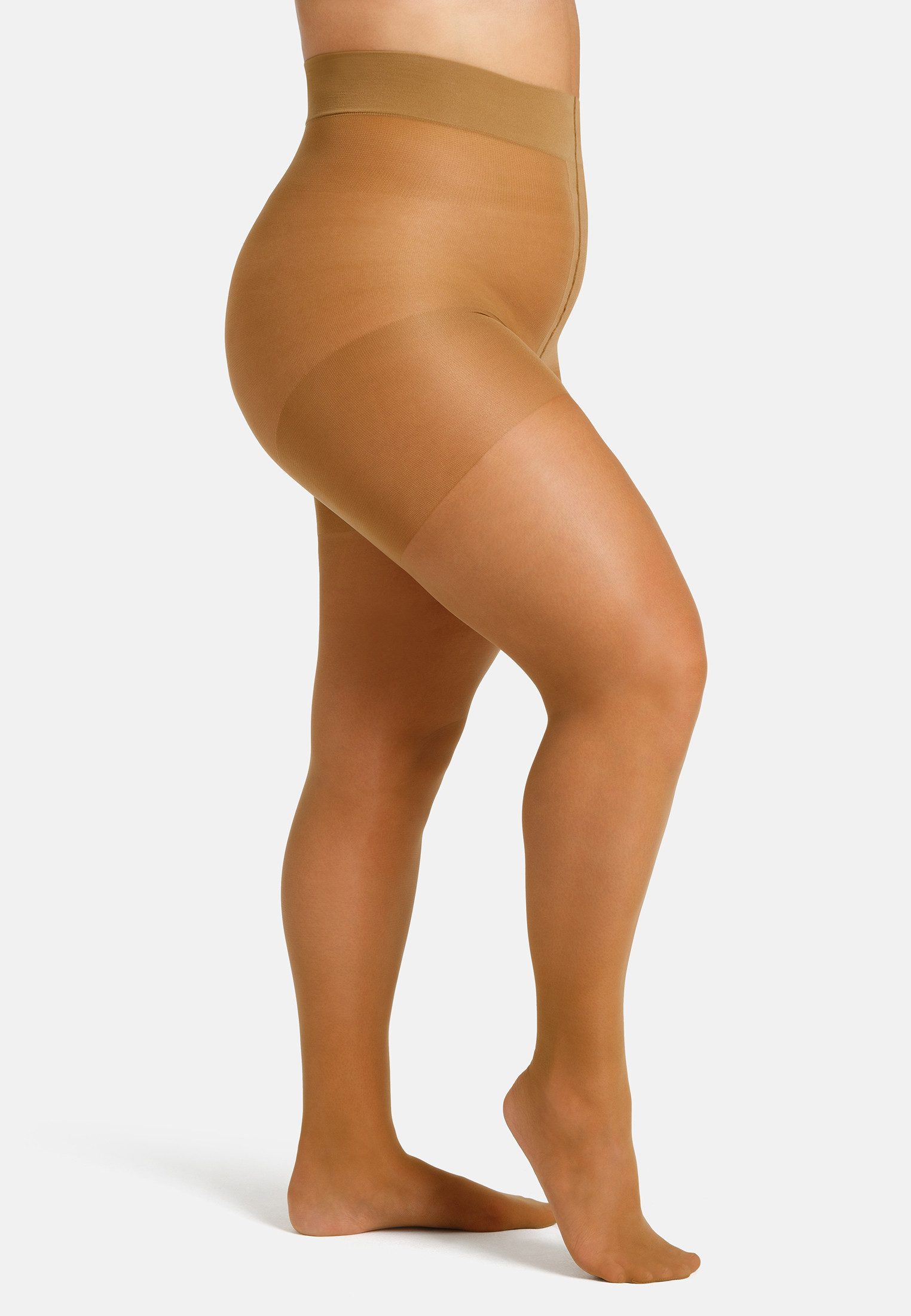 Camano Feinstrumpfhose fine curvy 20 DEN Curvy-Tights, extra breiter Bund, Matt-Look