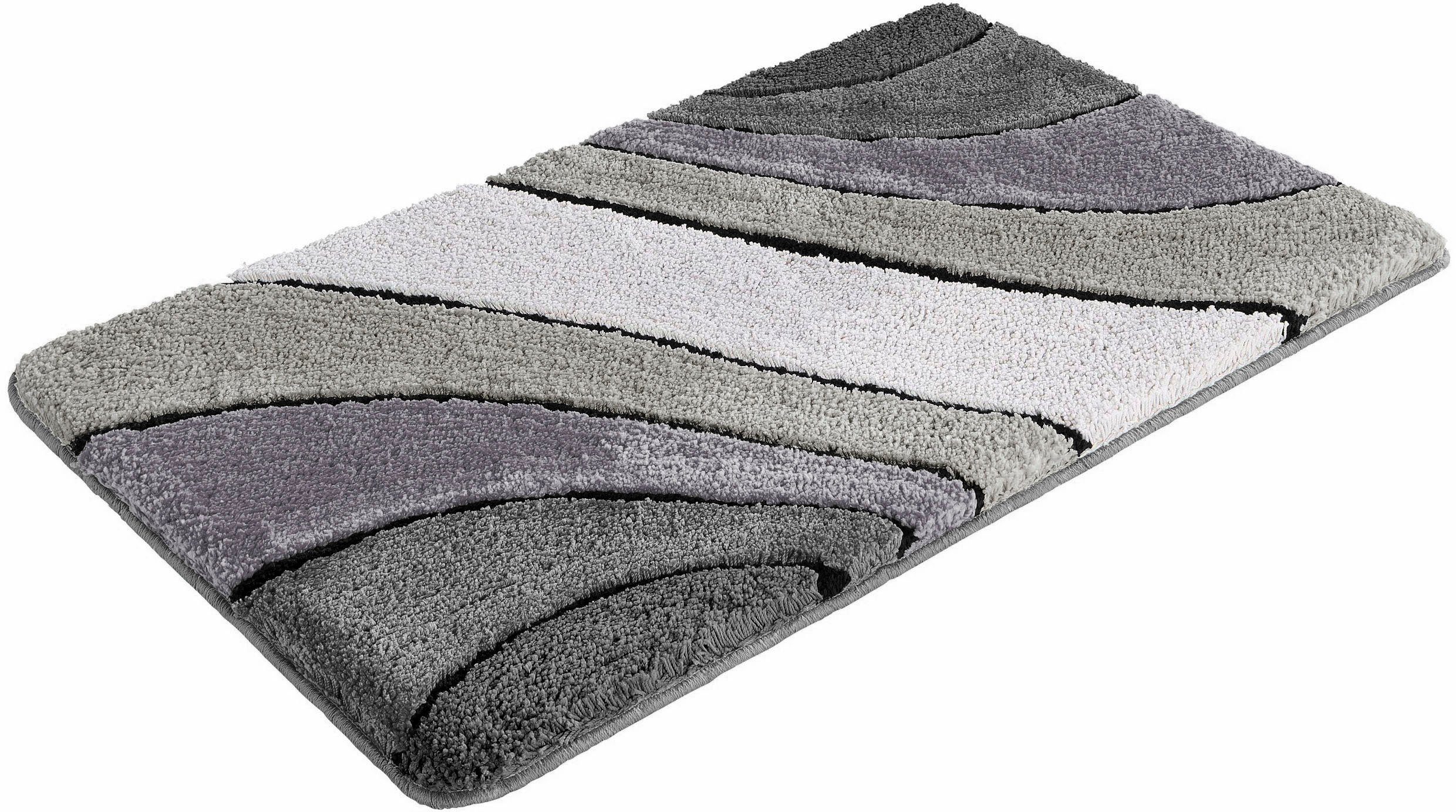 OTTO home Badematte Josie, Badvorleger, Badezimmer Teppich, Höhe 20 mm, rutschhemmend beschichtet, schnell trocknend, strapazierfähig, fußbodenheizungsgeeignet, – Bild 2 von 5